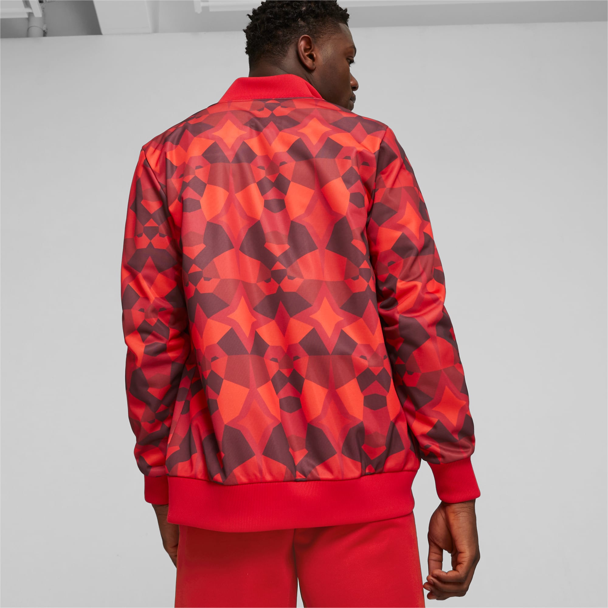 Puma orange camo windbreaker hot sale