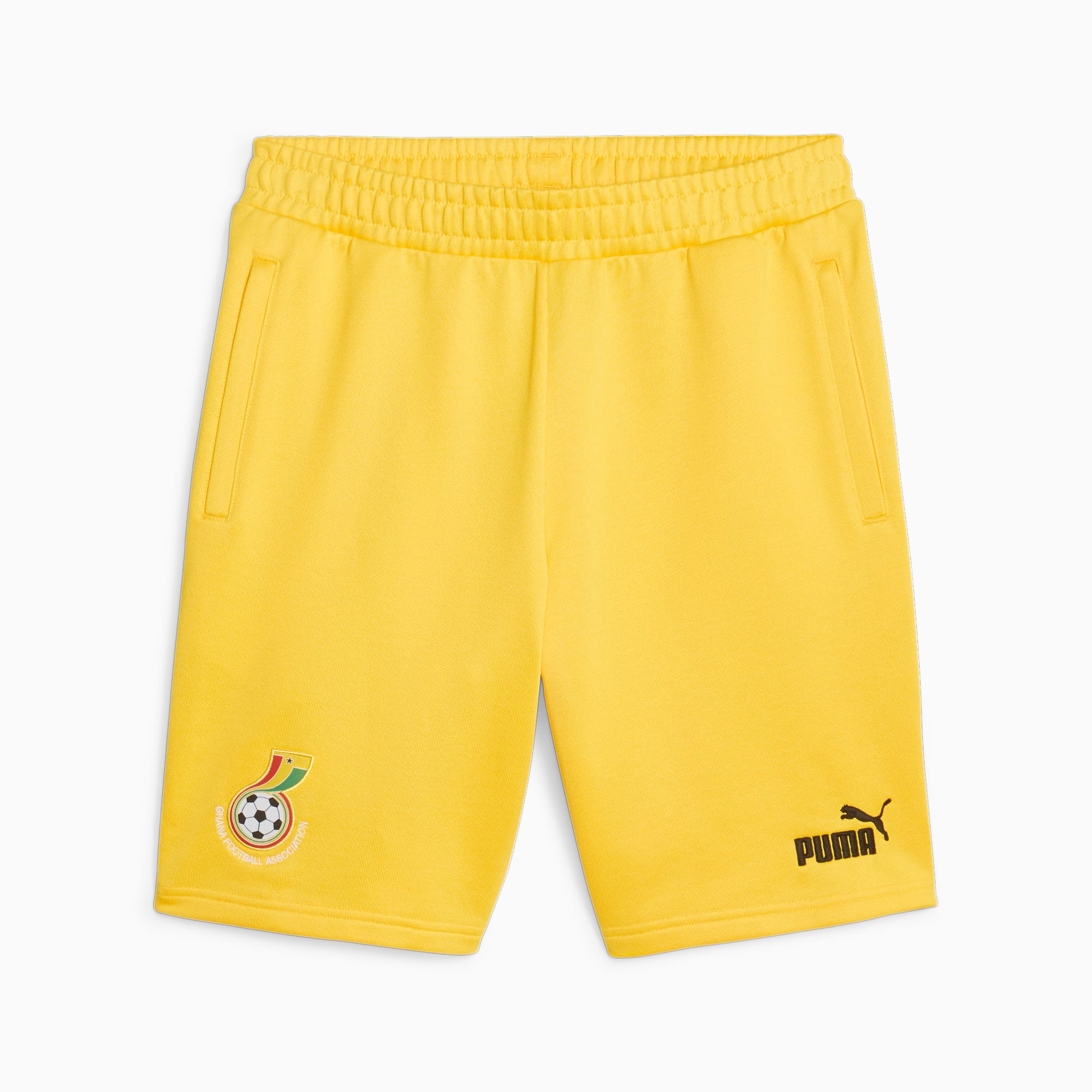 Yellow puma shorts sales