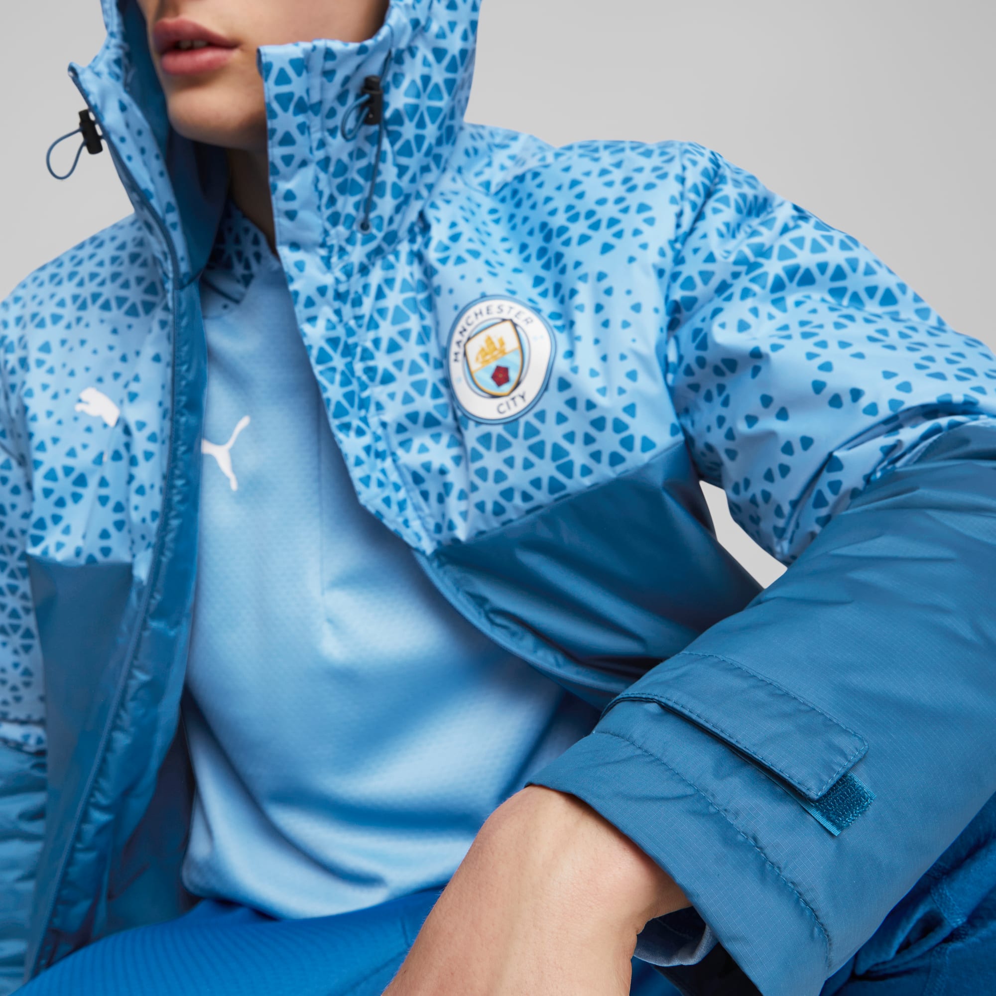 Man city warm shop up jacket