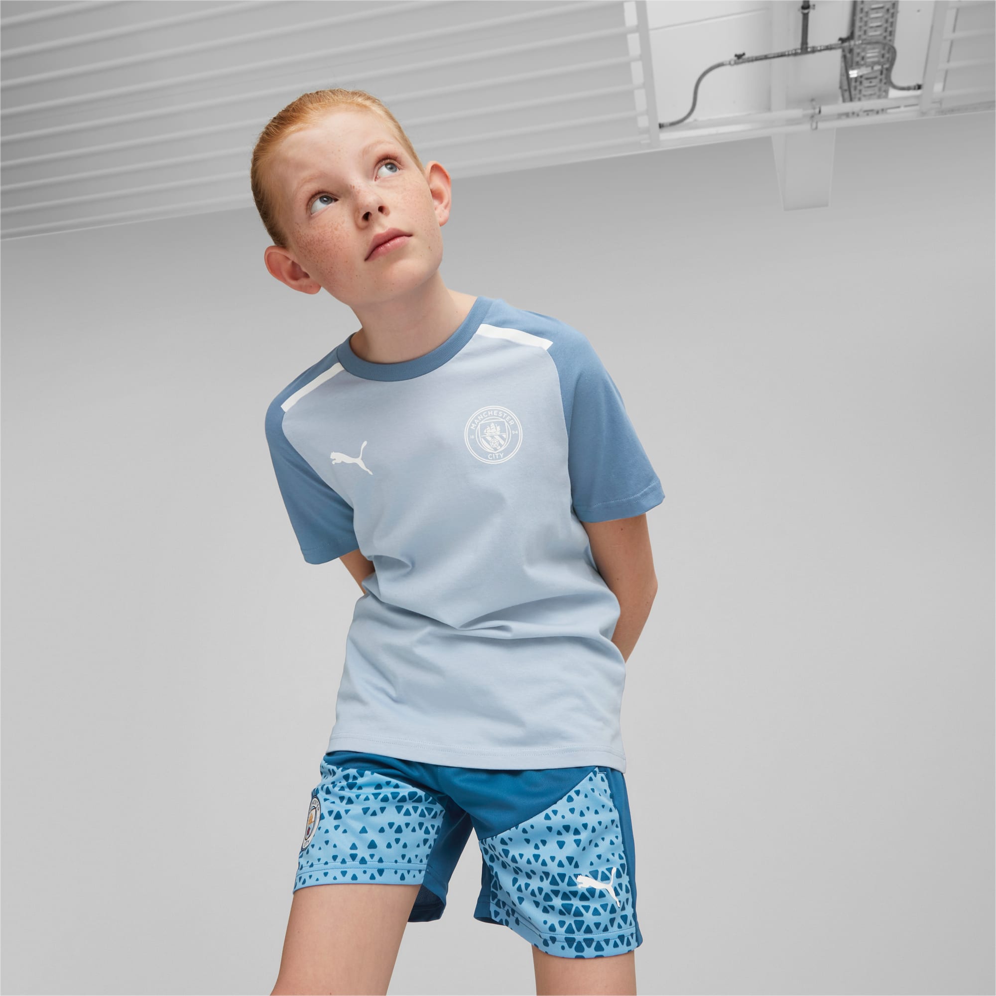 Manchester City Football Casuals Youth Tee blue PUMA