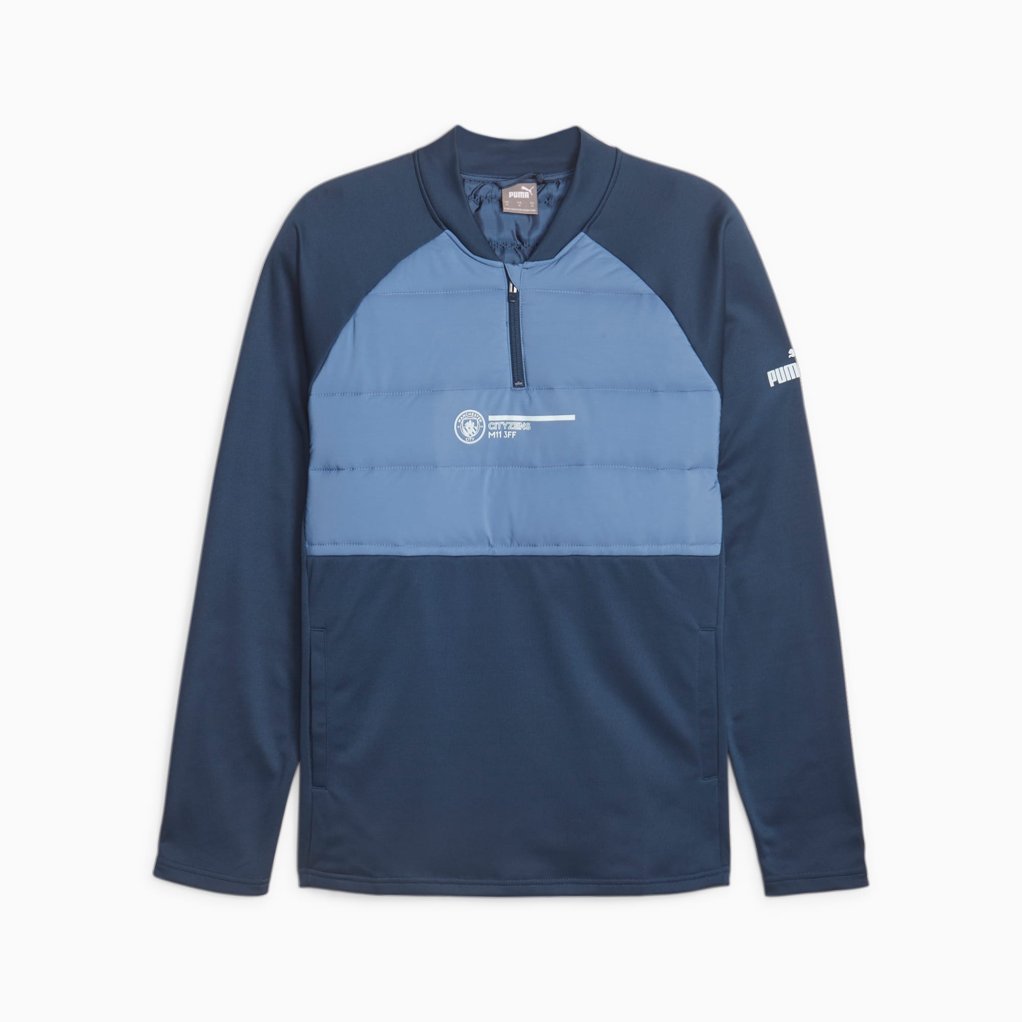PUMA マンチェスターシティ ハーフジップパーカー くから US/Sサイズ