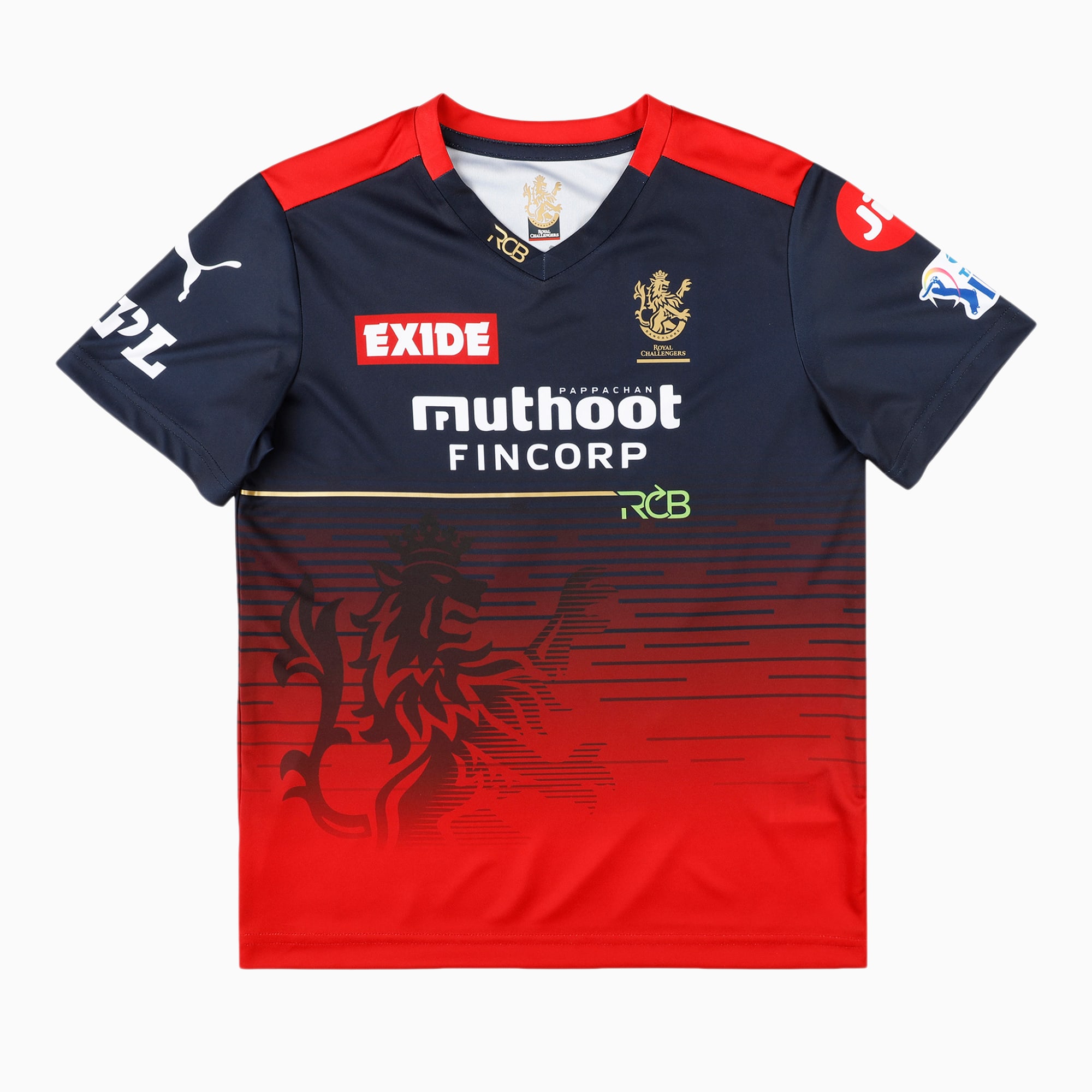 PUMA x Royal Challengers Bangalore Replica Kids' 2022 Jersey Navy