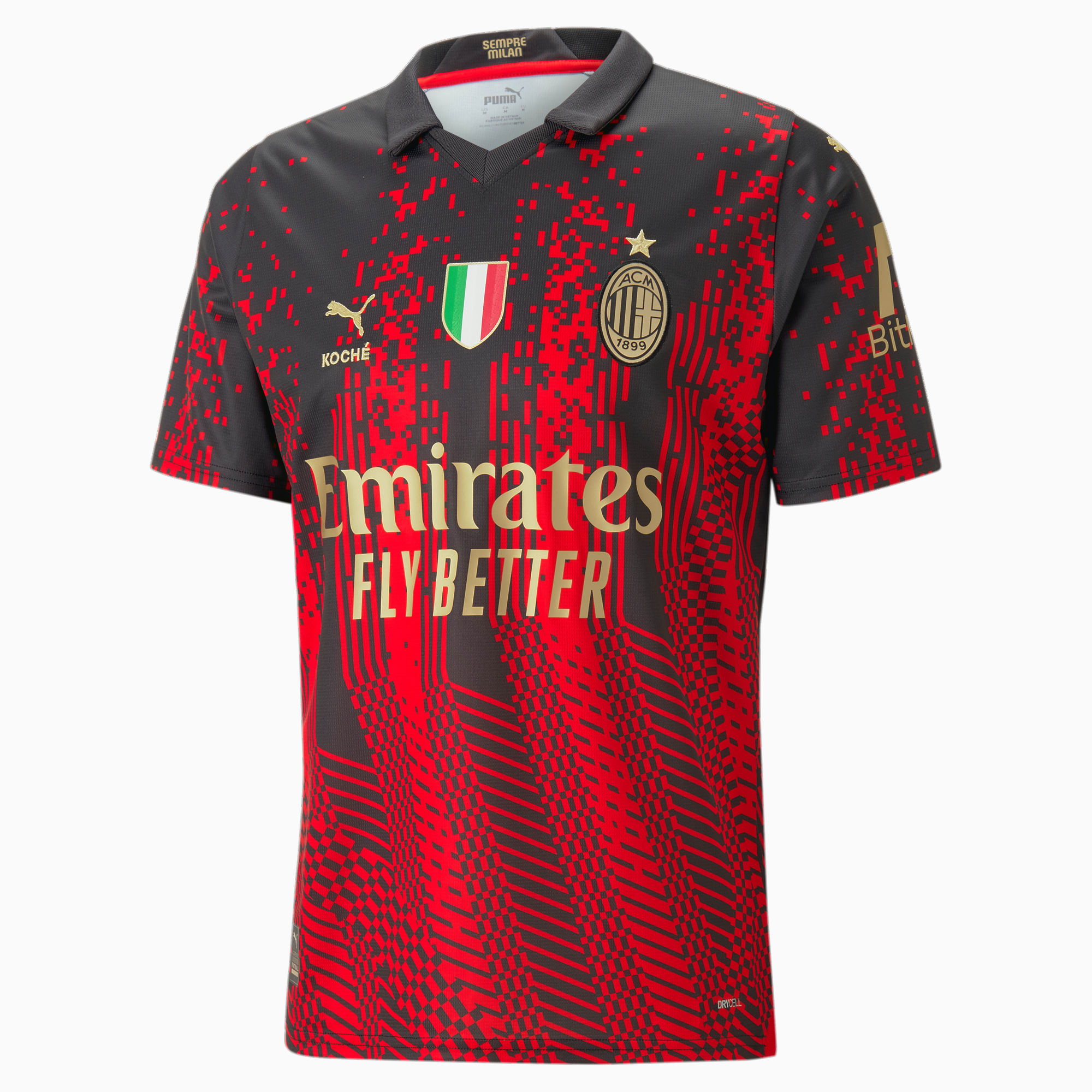 A.C. MILAN x KOCHÉ voetbalshirt black PUMA