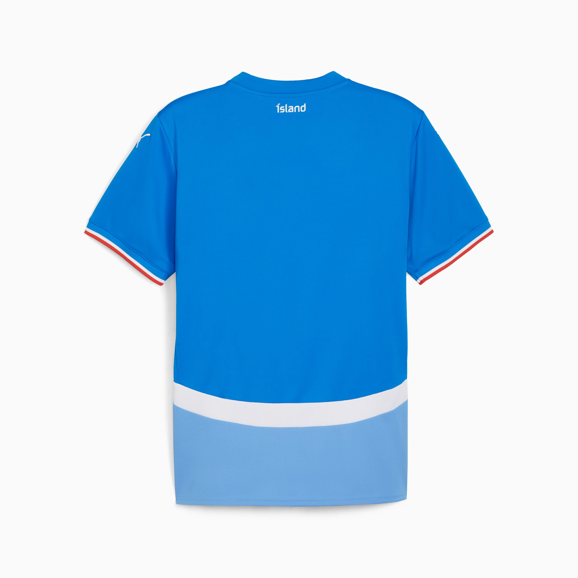 Iceland Blank Home Soccer Country Jersey