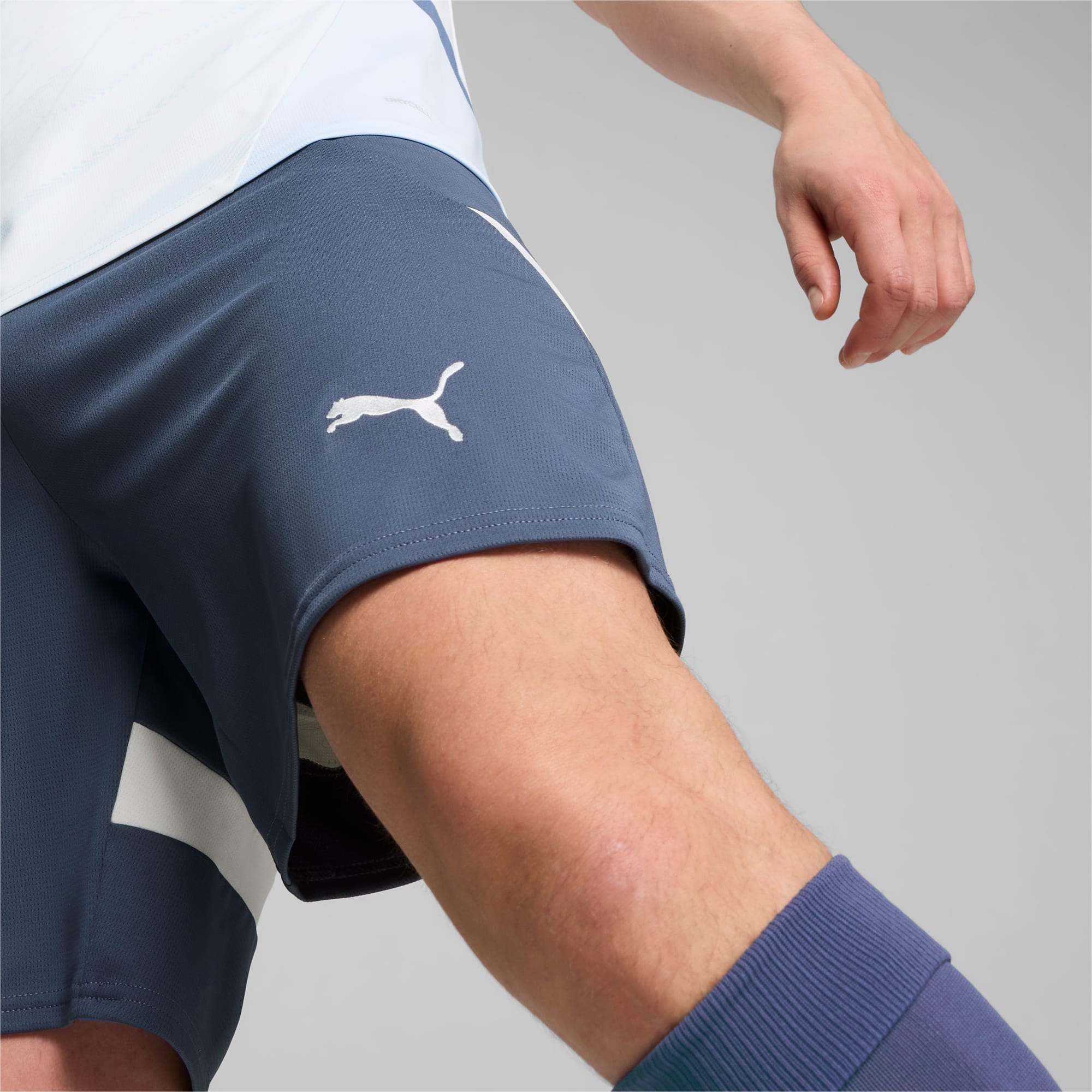 Switzerland 2024 Shorts Men, Inky Blue-PUMA White, large