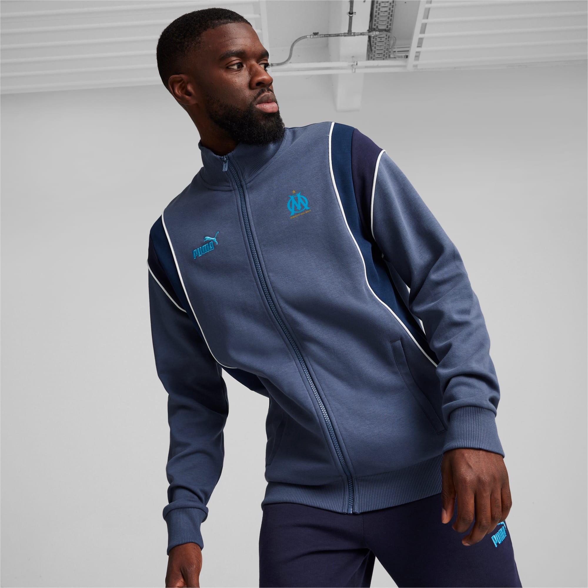 Olympique de Marseille FtblArchive Track Jacket blue PUMA