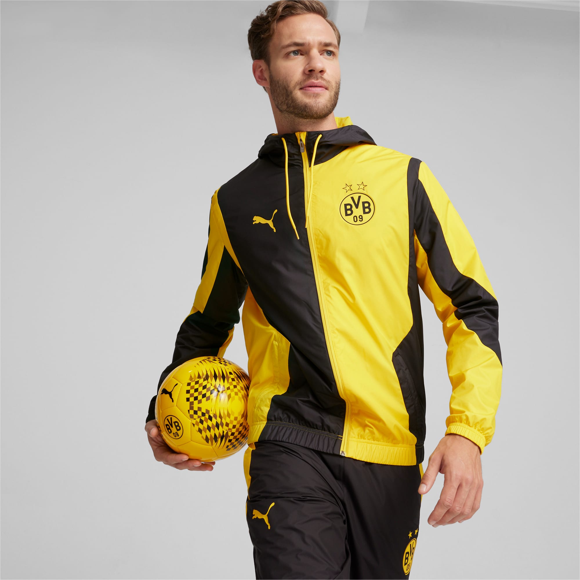 Chaqueta de fútbol Borussia Dortmund prepartido para hombre