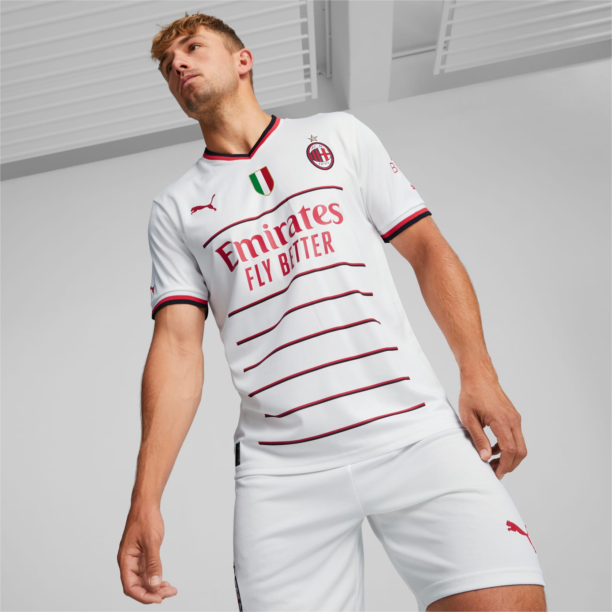 Camiseta réplica de 2.ª equipación del A.C. Milan 22/23 con Scudetto para hombre | red | PUMA
