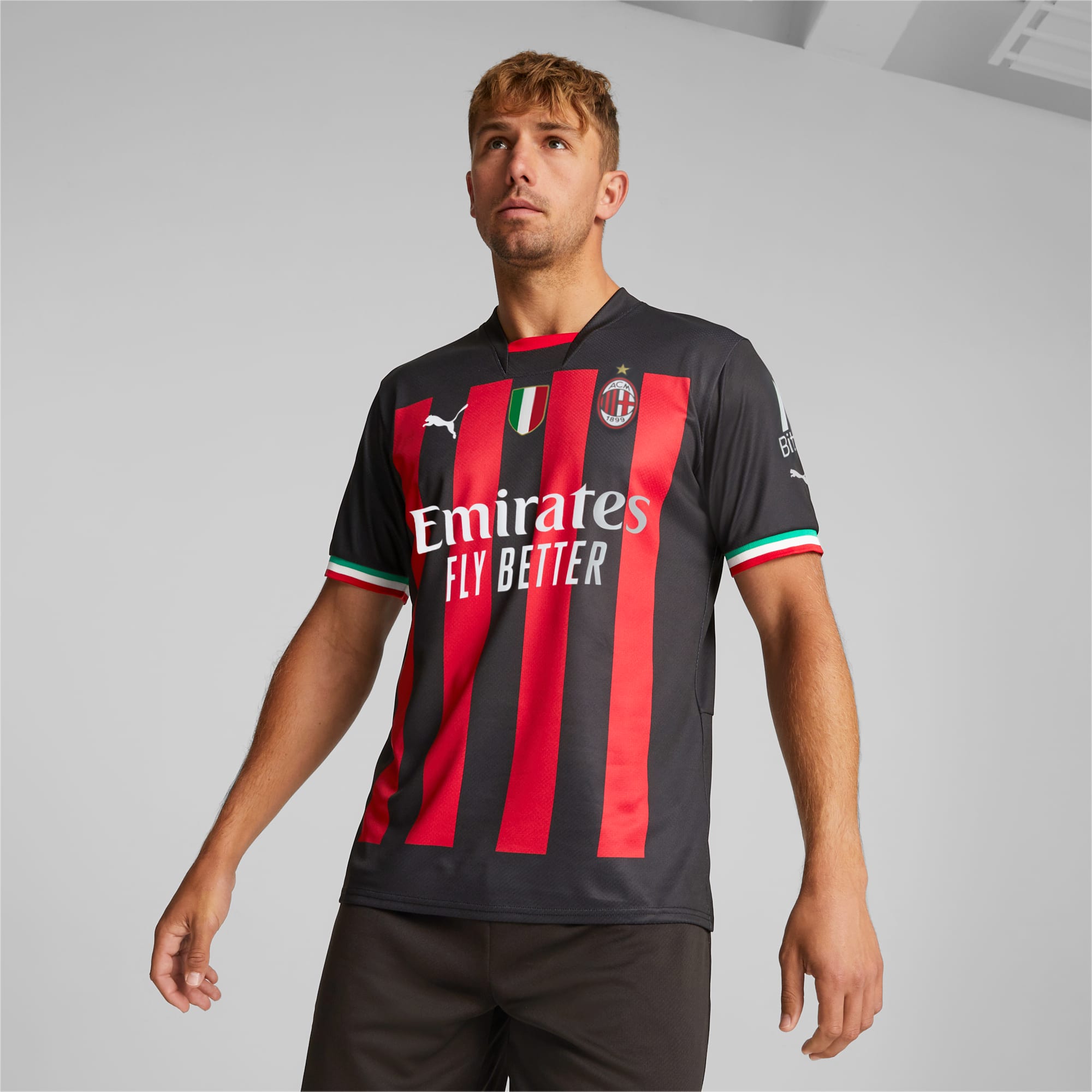 Camiseta réplica la 1.ª equipación del A.C. Milan 22/23 con para hombre | red | PUMA