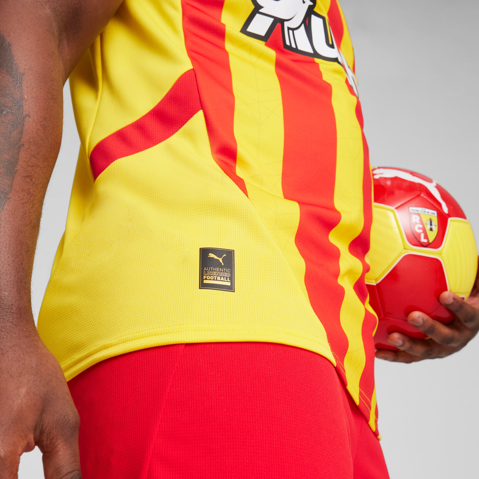 RC Lens 24/25 Home Jersey Men, Pelé Yellow-PUMA Red, large