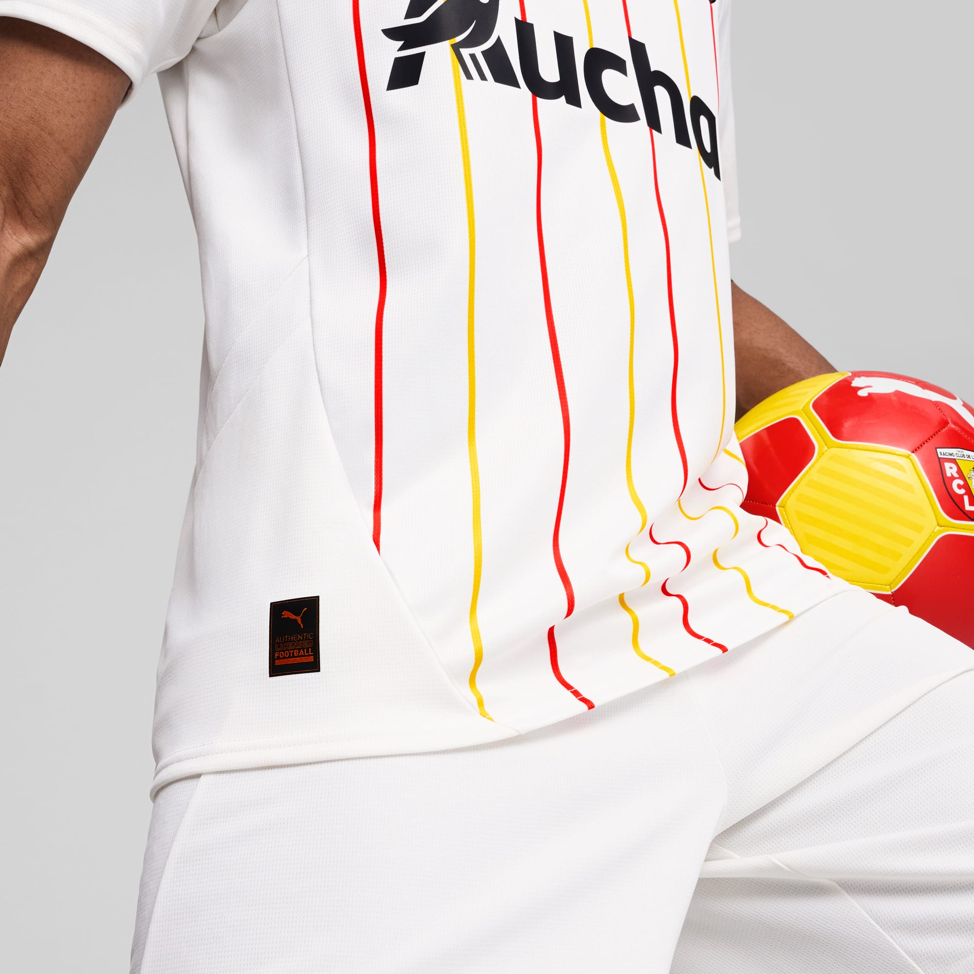 RC Lens 24/25 Third Jersey Men, PUMA White-Pelé Yellow, large