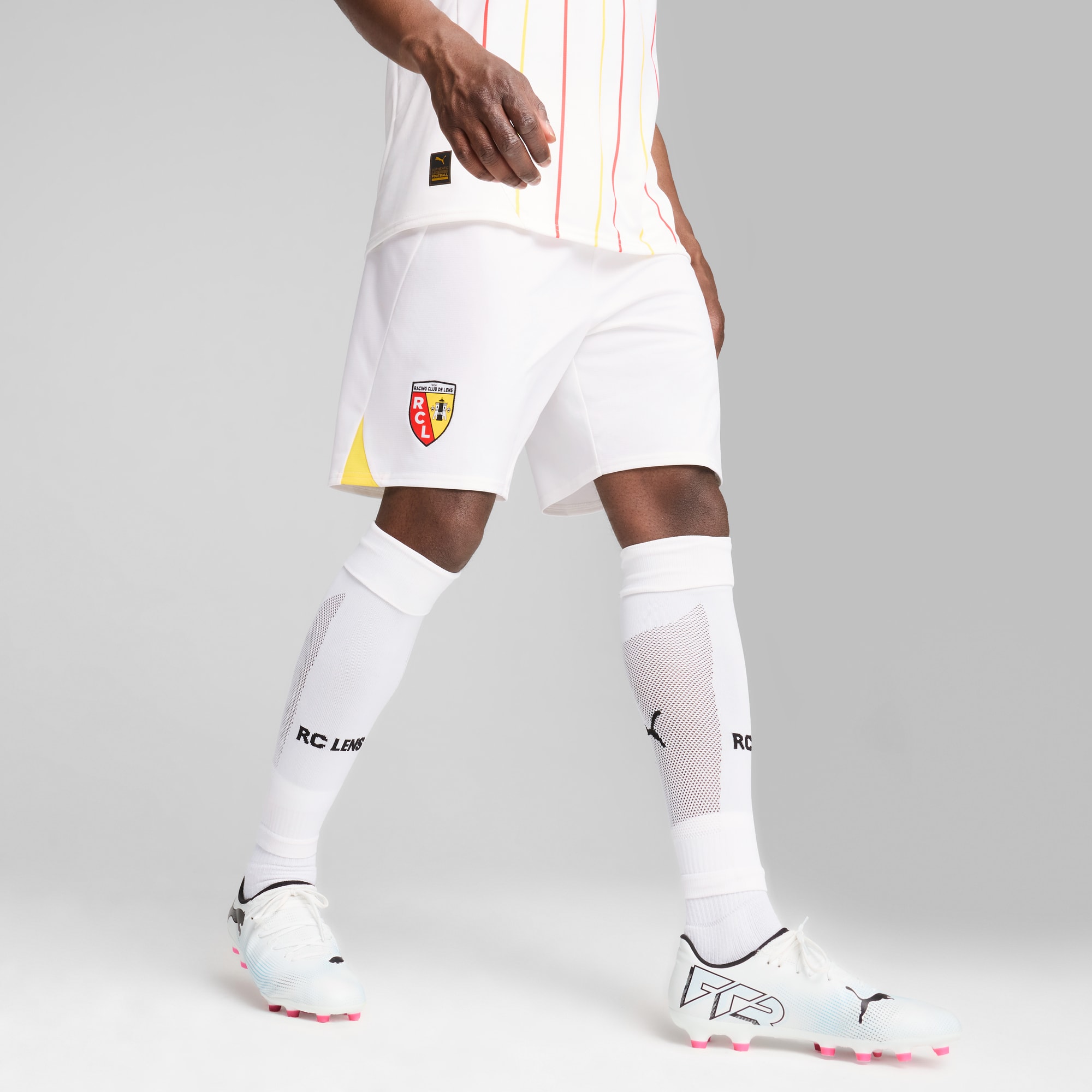 RC Lens 24/25 Shorts Men, PUMA White-PUMA Black, large