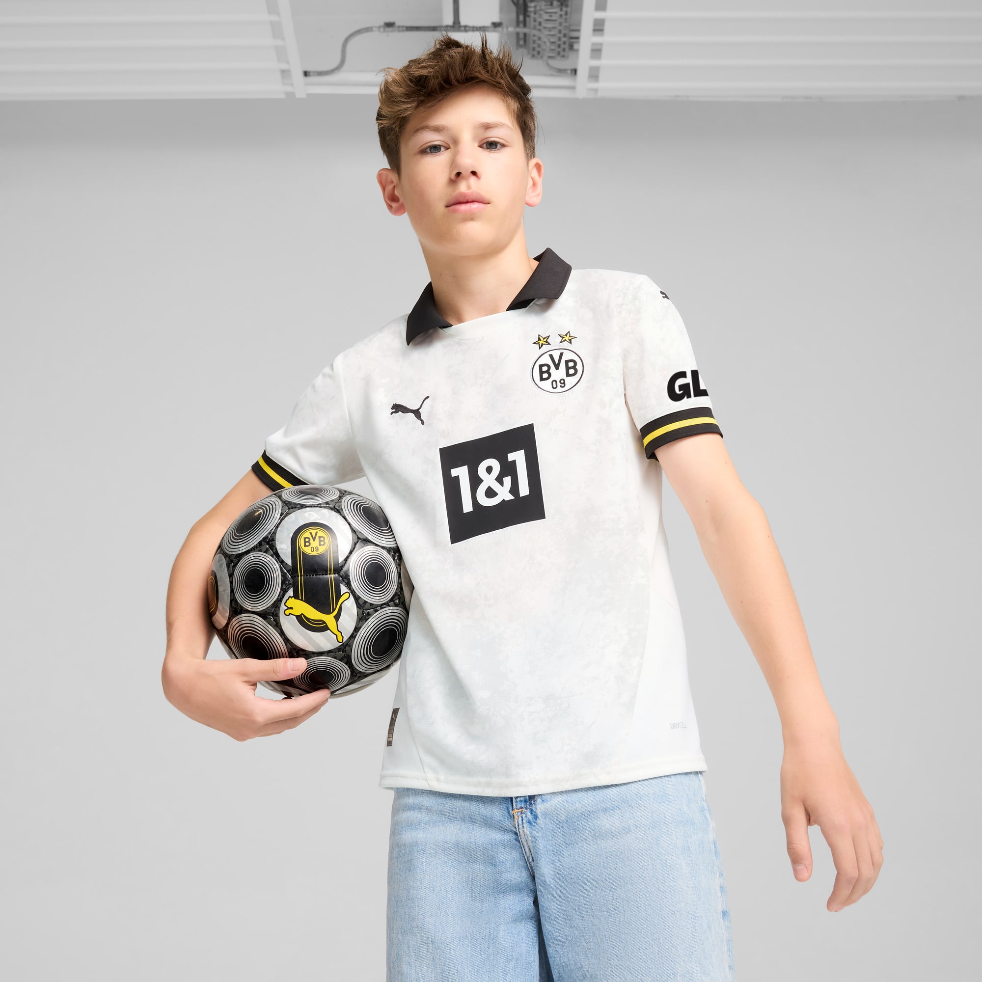 Borussia Dortmund 24/25 Third Jersey Youth, PUMA White, large