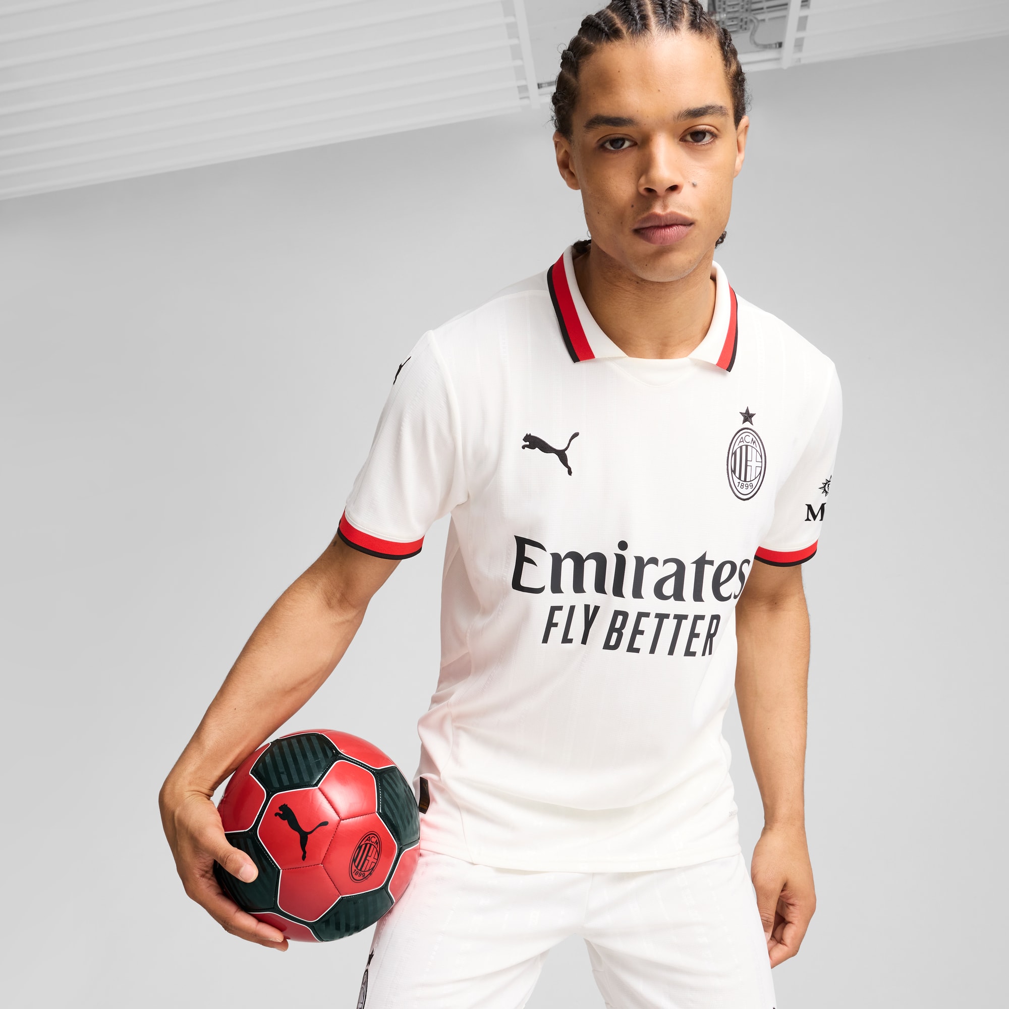 Puma AC Milan away jersey White size S