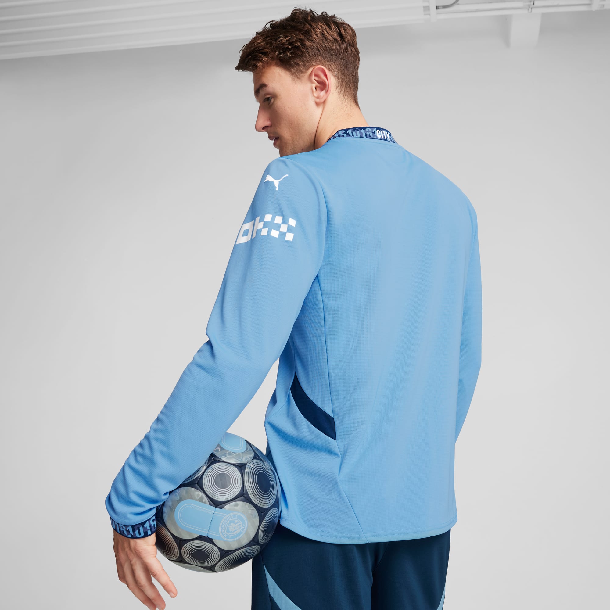 Manchester City 24/25 Home Men's Long Sleeve Soccer Jersey