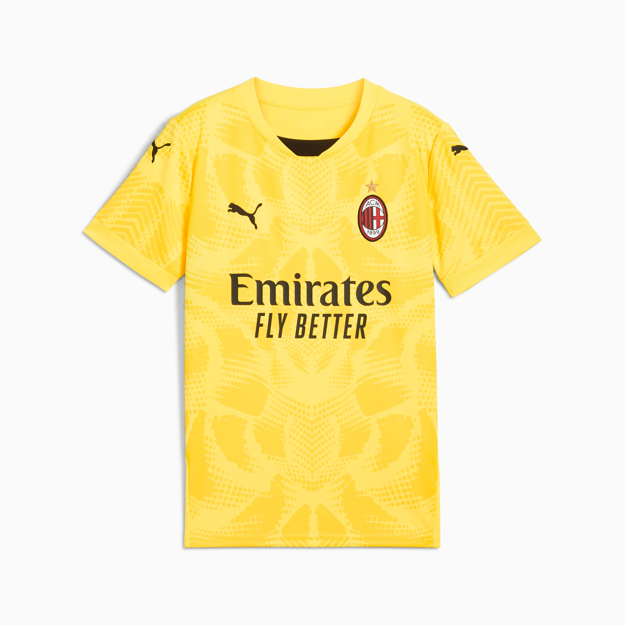 AC Milan 24/25 Goalkeeper Short Sleeve Jersey Youth, Yellow Blaze-Pelé Yellow, large