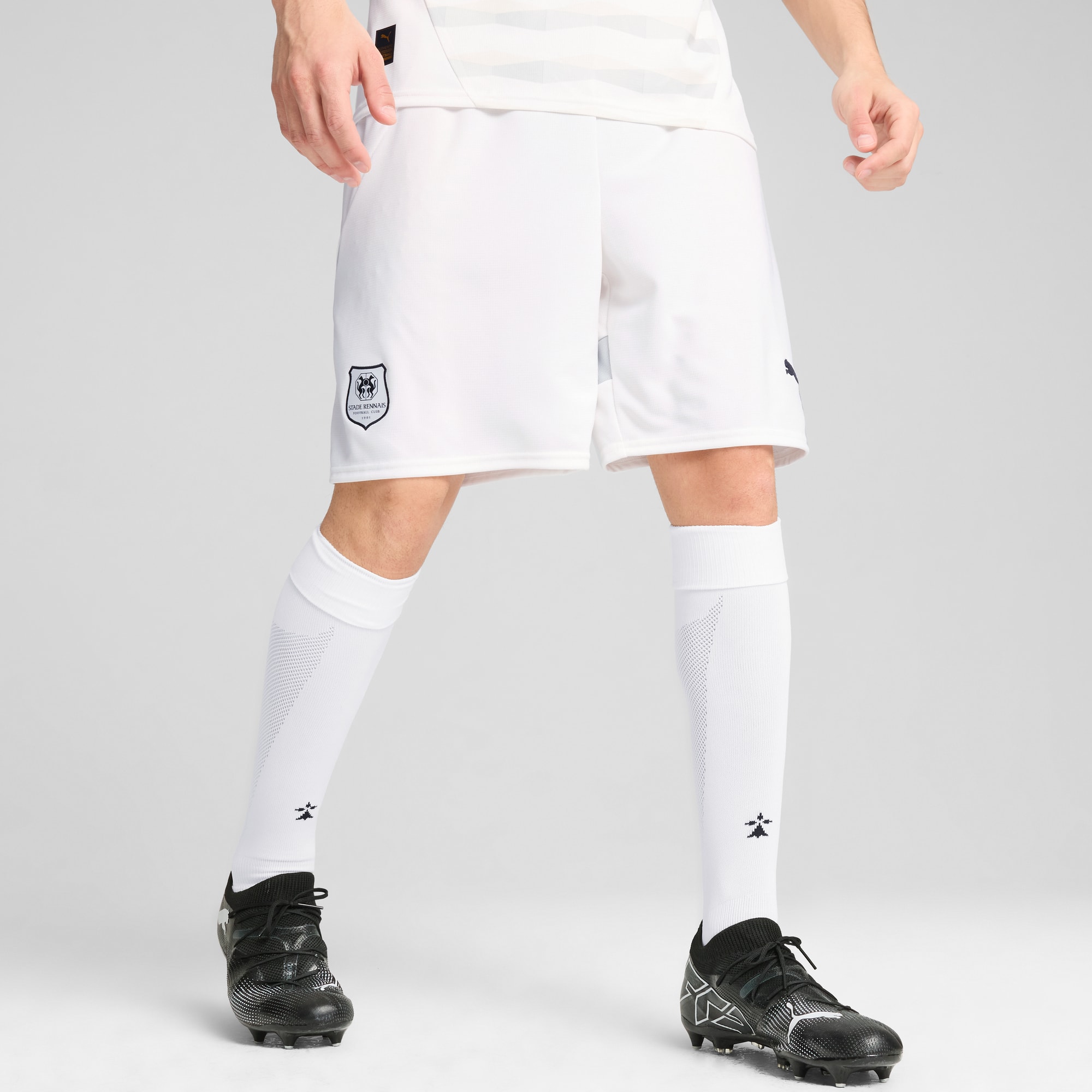 Stade Rennais F.C. 24/25 Shorts Men, PUMA White-PUMA Black, large