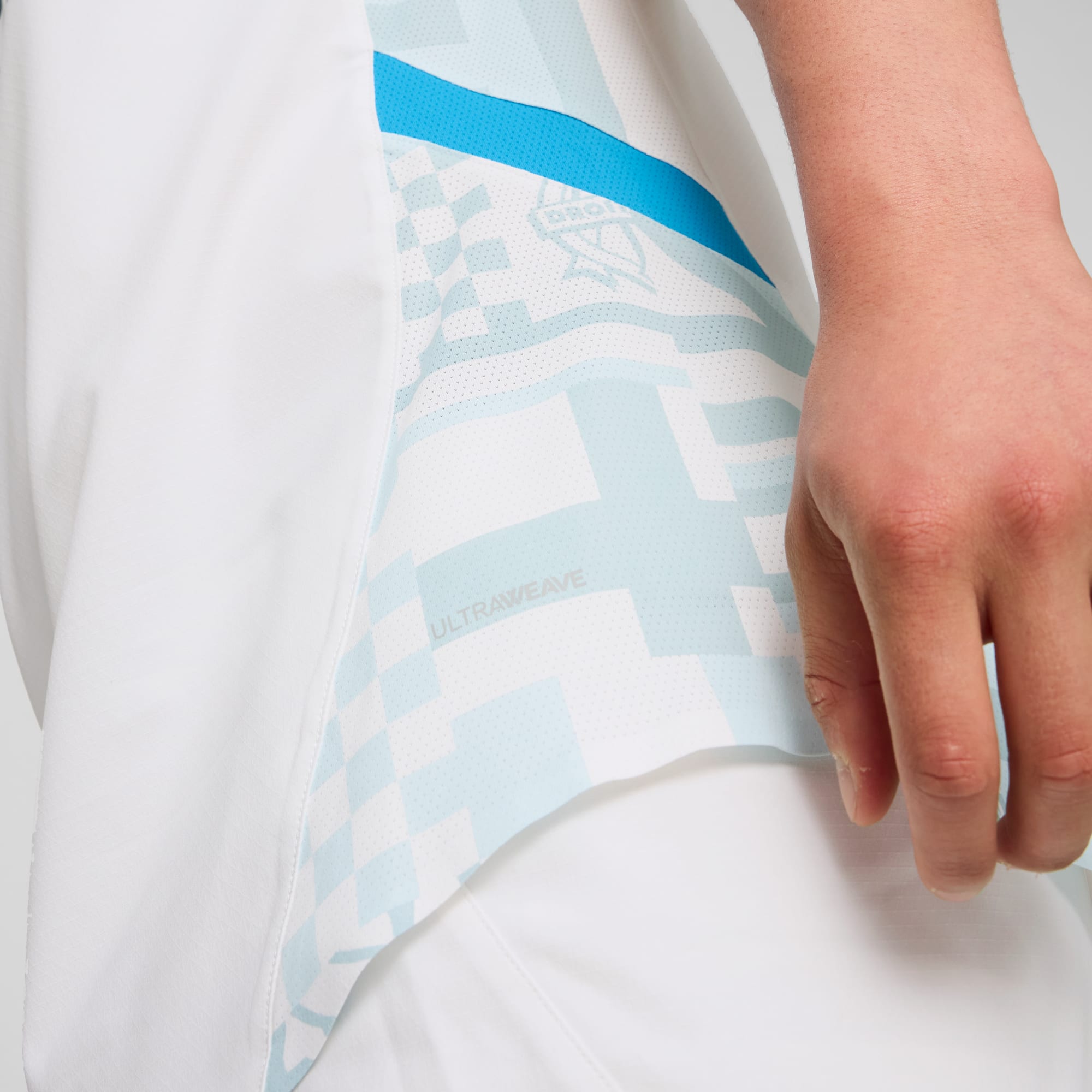 Olympique de Marseille 24/25 Authentic thuisshirt voor heren, PUMA White-Bleu Azur, large