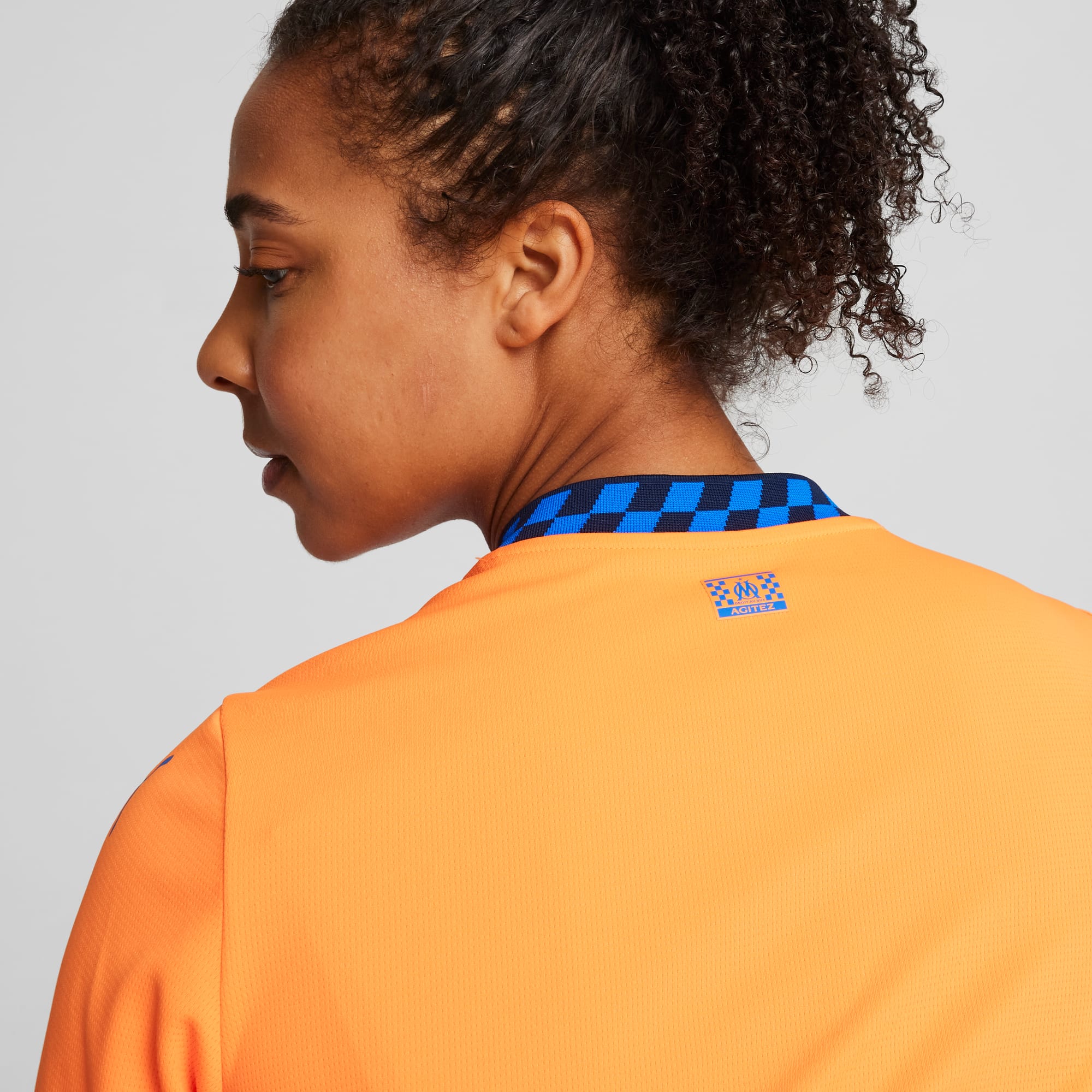 Olympique de Marseille 24/25 Third Jersey Women, Fluro Orange Pes-Cayenne Pepper-Racing Blue, large
