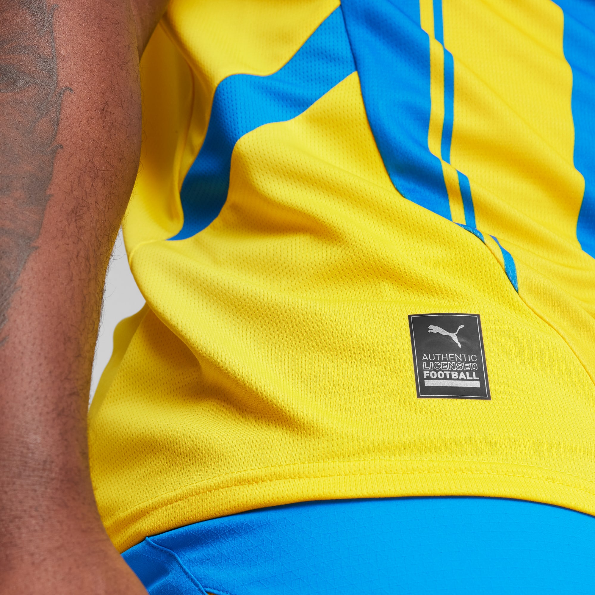 Camiseta FC Shakhtar Donetsk 3.ª equipación 24/25 para hombre, Racing Blue-Faster Yellow, large