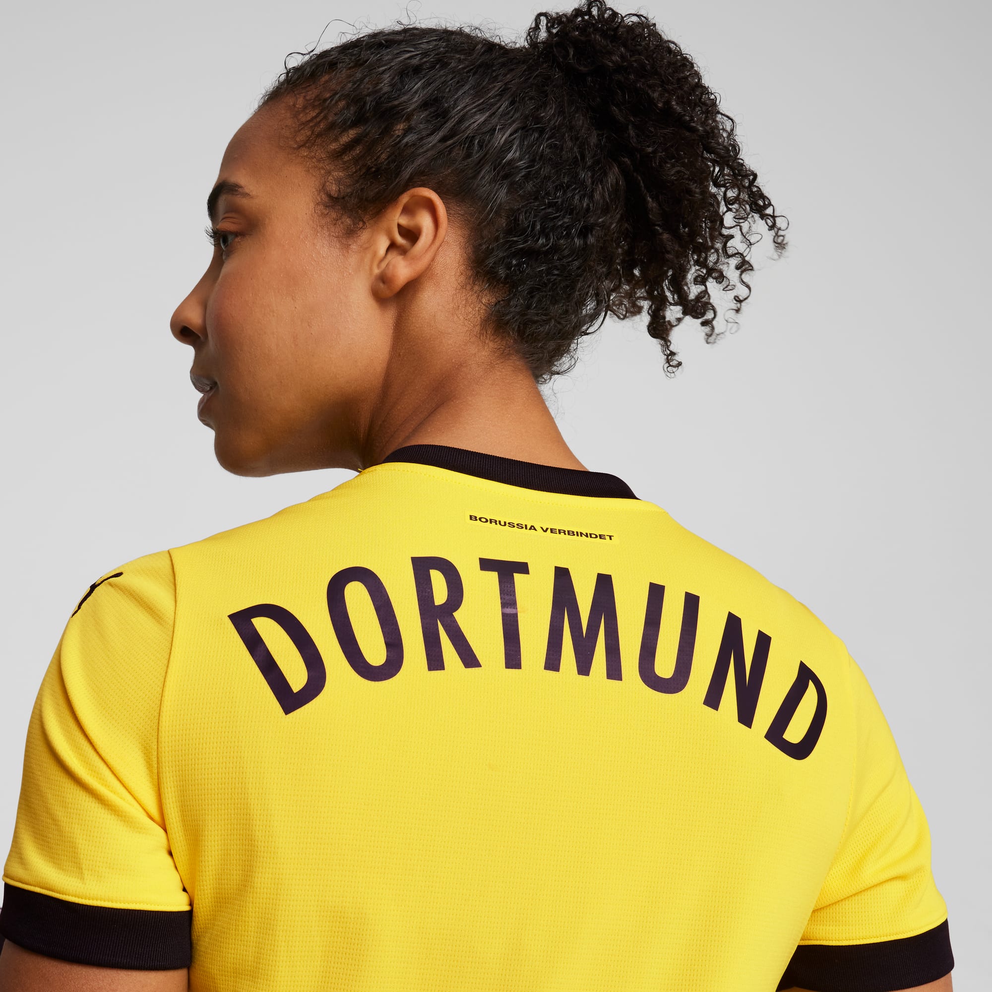 Borussia Dortmund 24/25 Cup Jersey Women, Faster Yellow-PUMA Black, large