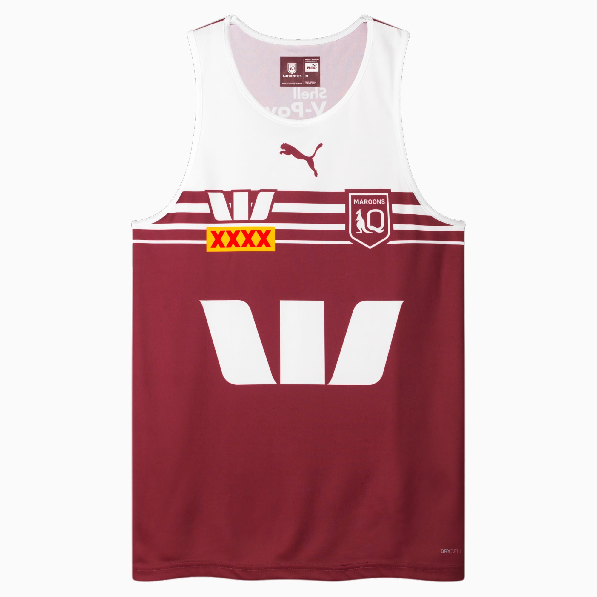 Queensland Maroons 2024 Replica Men s Training Singlet Burgundy