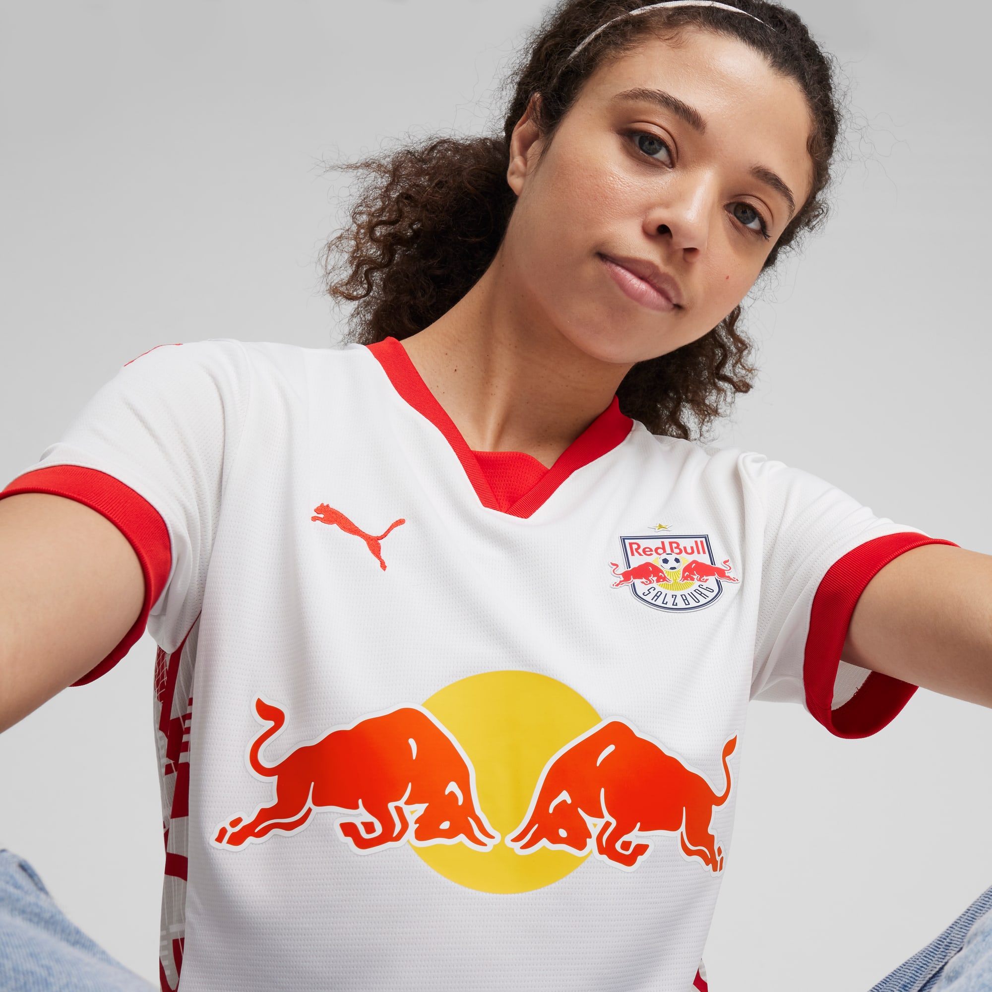 FC Red Bull Salzburg 24/25 Home Jersey Women, PUMA White-PUMA Red, large
