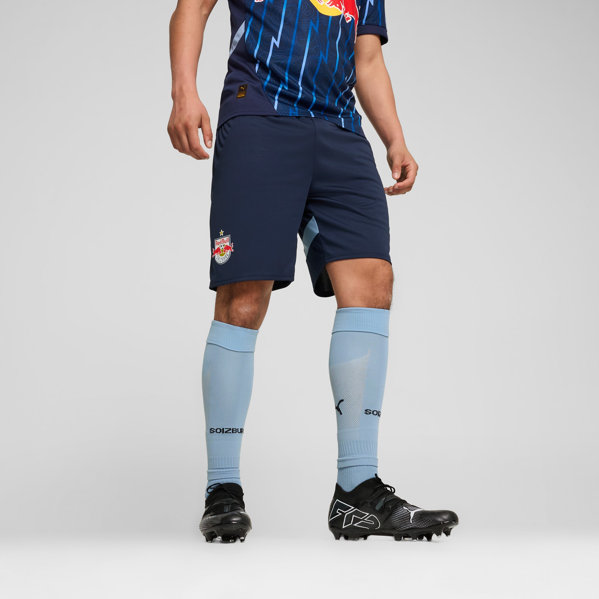 FC Red Bull Salzburg 24/25 short voor heren, Club Navy-PUMA Red, large
