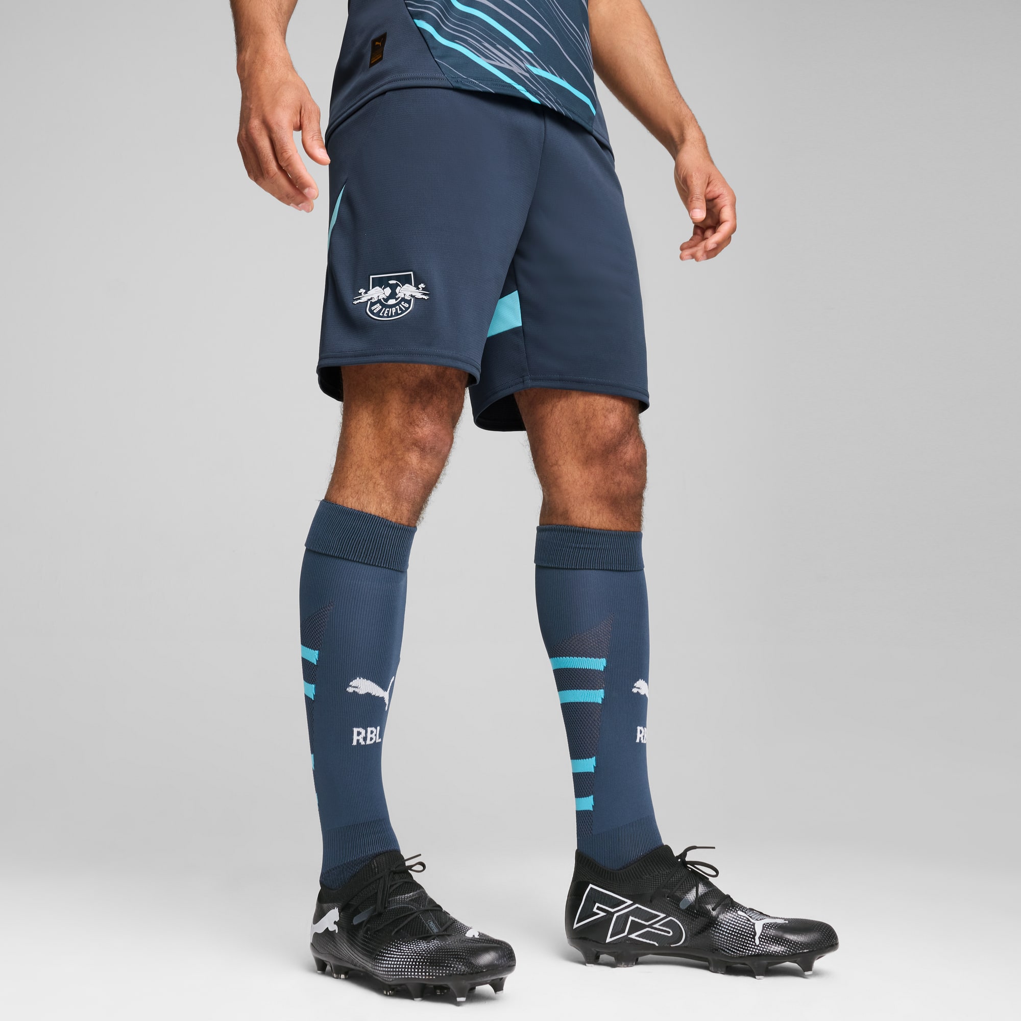 RB Leipzig Shorts Men, Dark Night-Hero Blue, large
