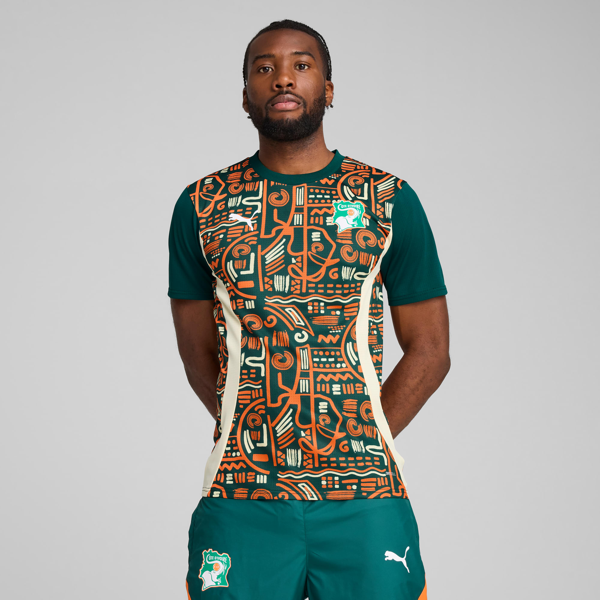 PUMA公式】メンズ サッカー コートジボワール プレマッチ 半袖