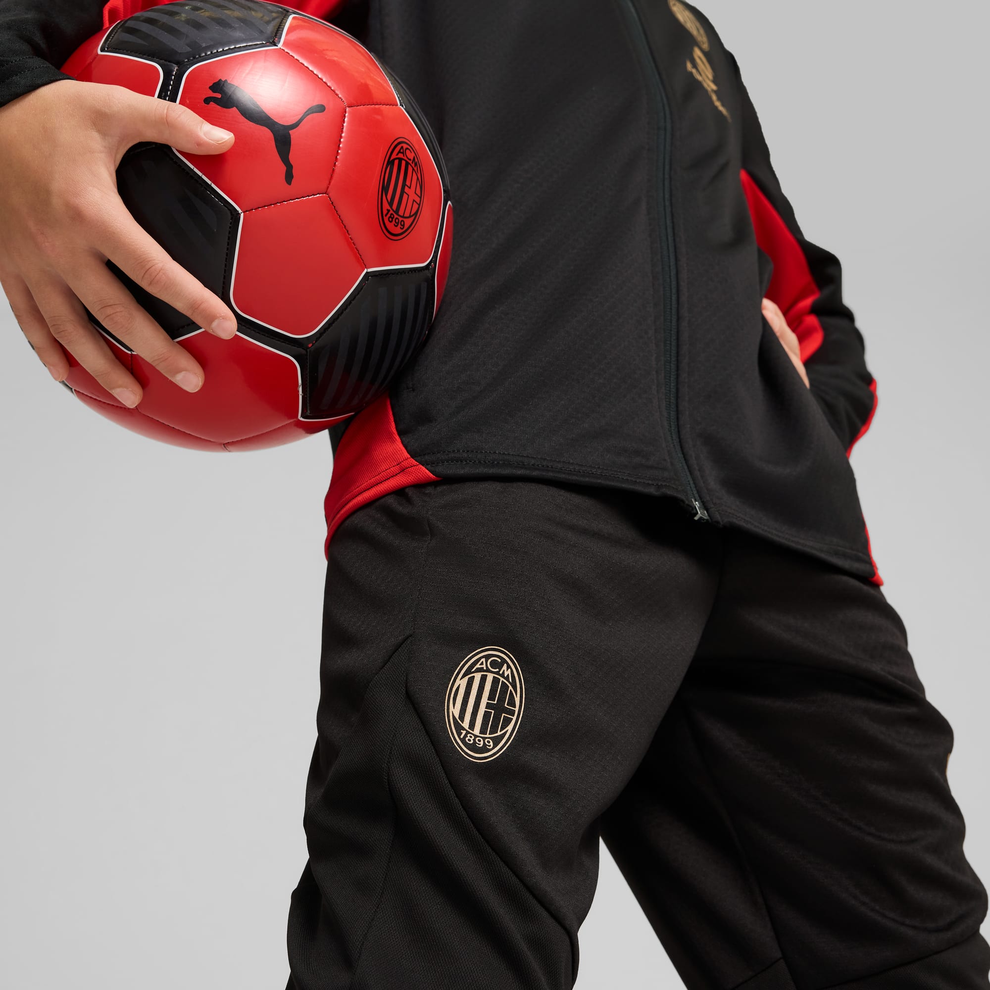 AC Milan Trainingshose Teenager, PUMA Black-For All Time Red, large