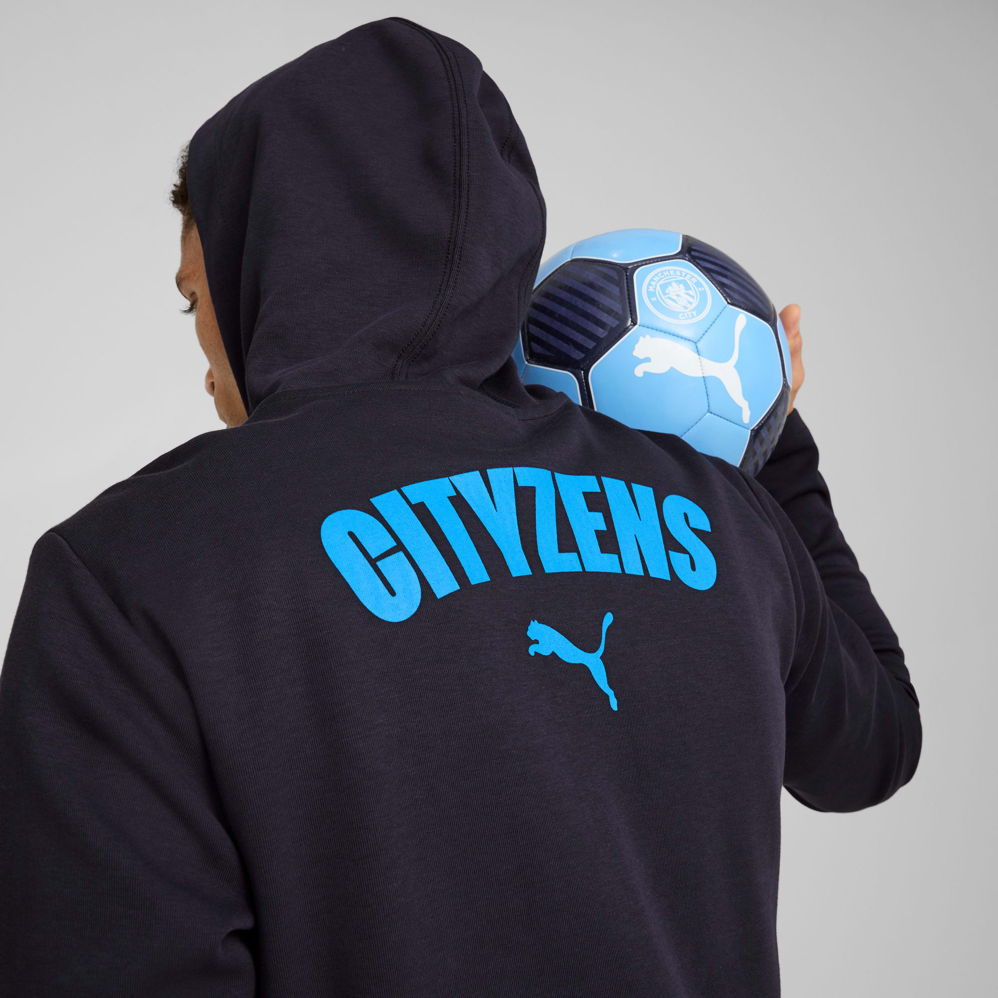 Hoodie Casuals Manchester City, New Navy-Magic Blue, large