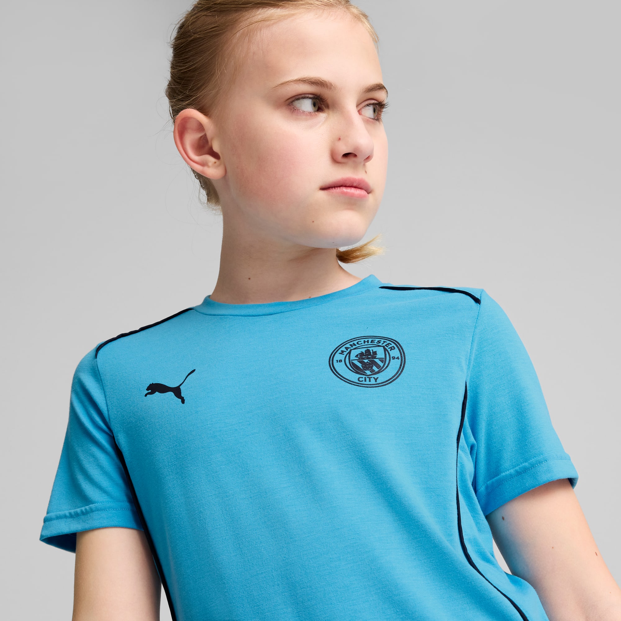 T-shirt Casuals Manchester City Enfant et Adolescent, Magic Blue-New Navy, large