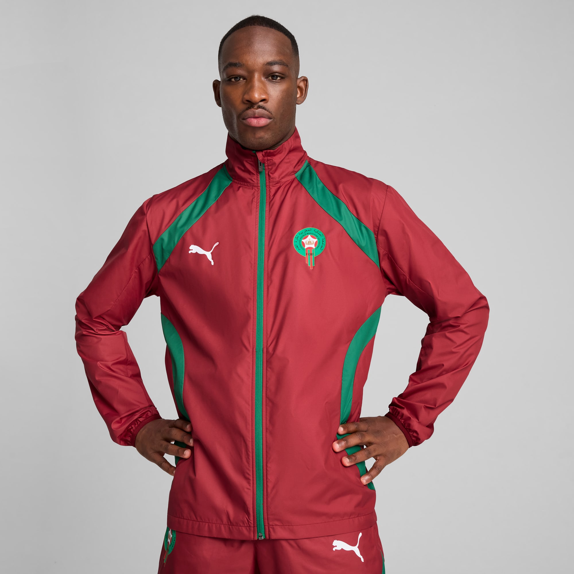 Veste tissee d avant match Maroc Homme