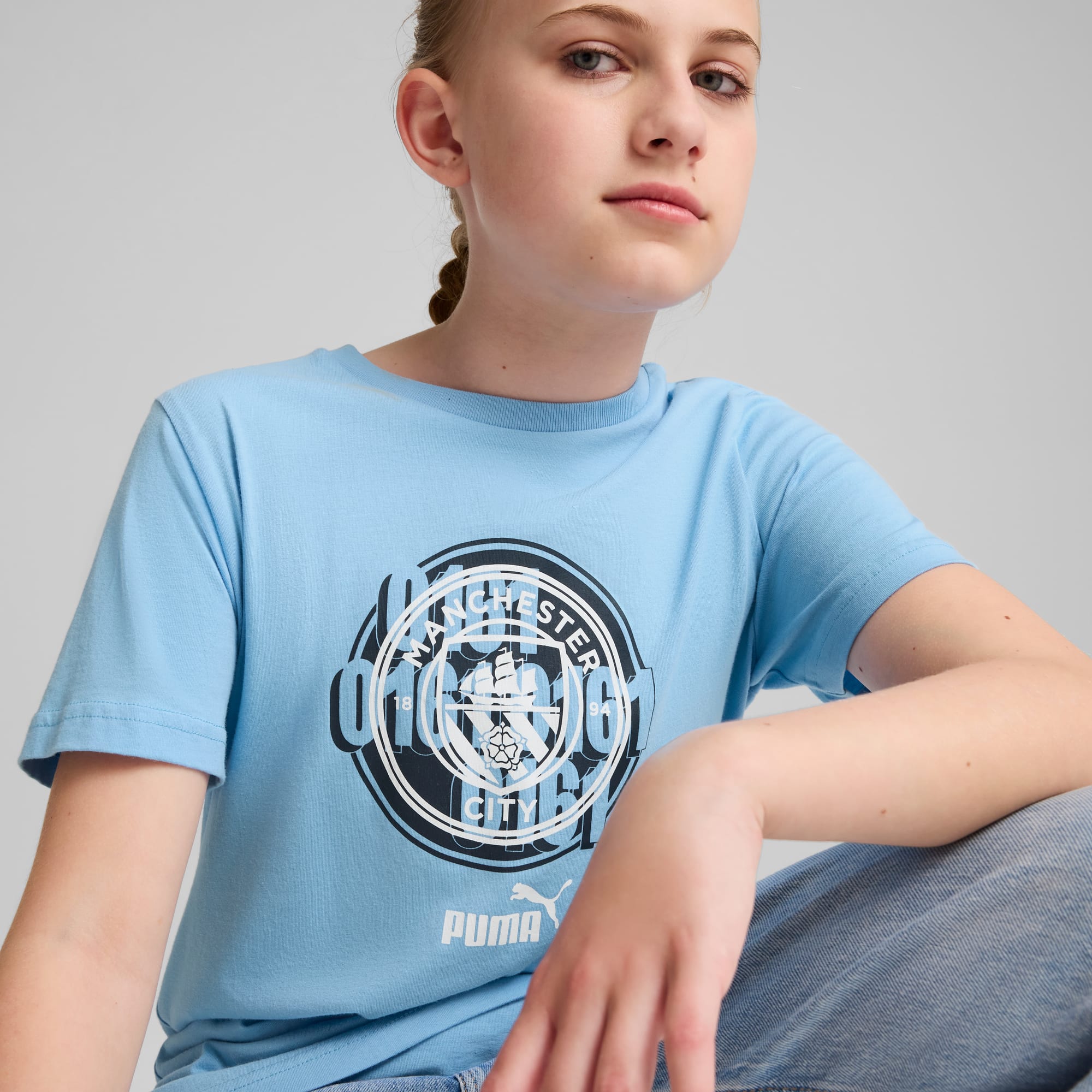 Manchester City ftblCULTURE Tee Youth, Team Light Blue, large
