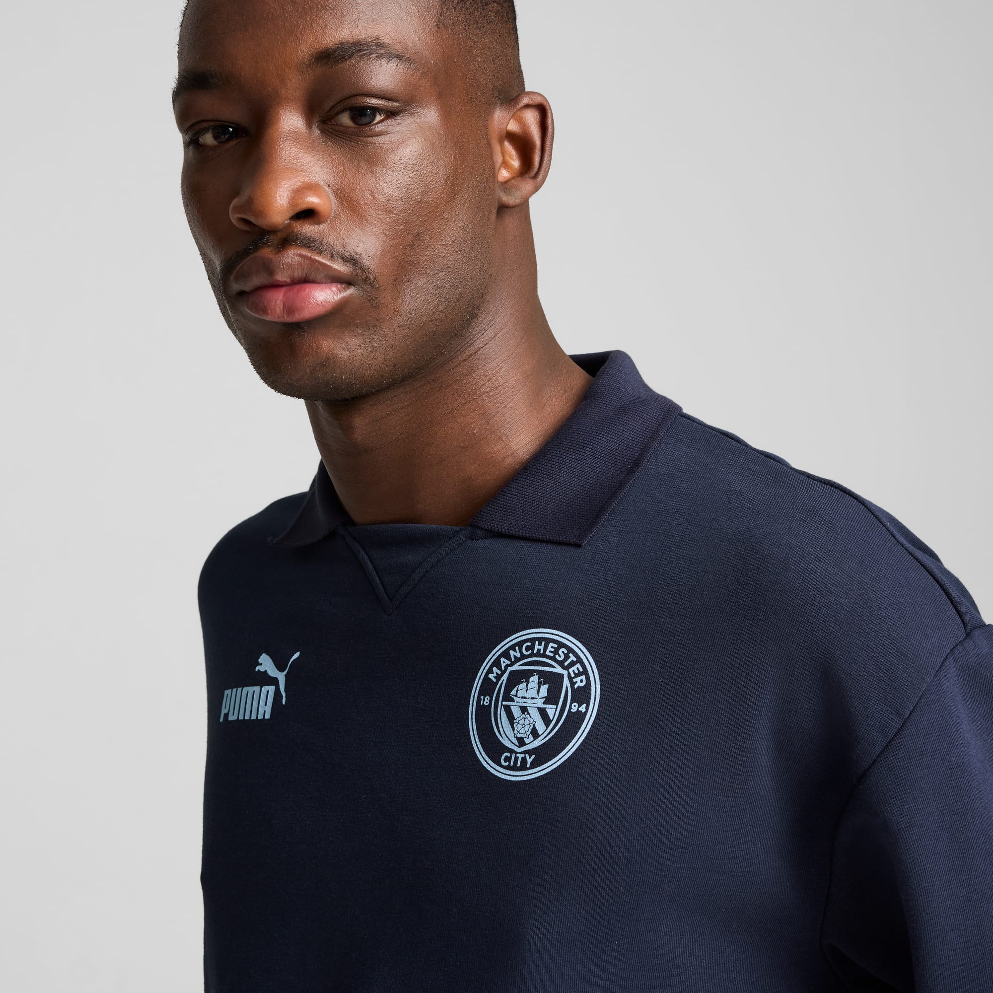 Sweat ftblCULTURE+  Manchester City Homme, Club Navy-Silver Mist, large