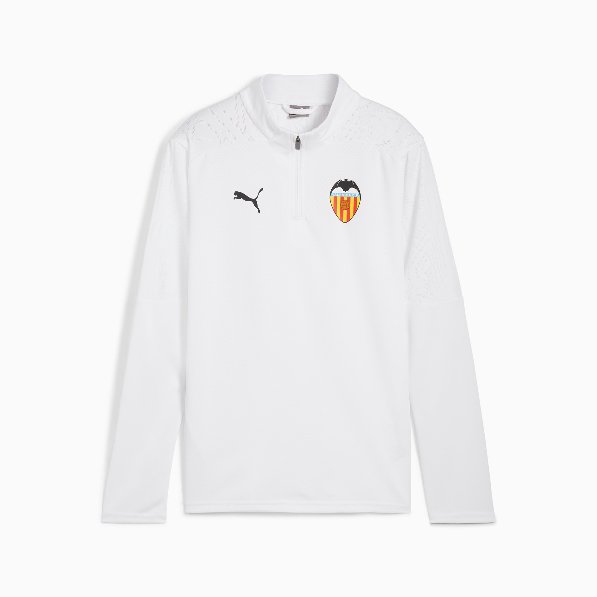 Valencia CF Training Quarter-Zip Top Youth, PUMA White, large