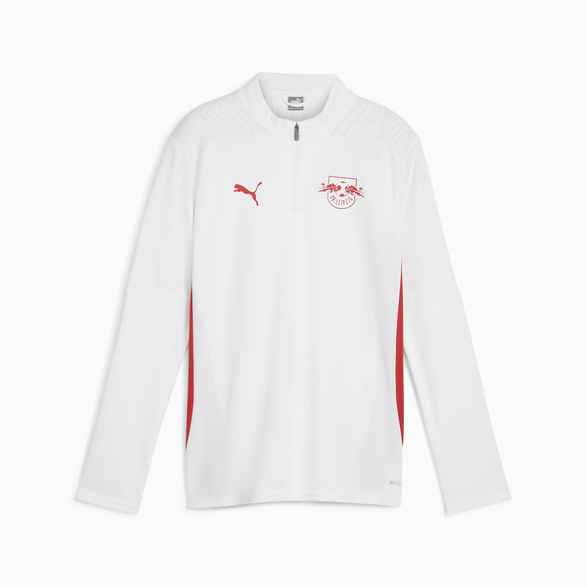 RB Leipzig Quarter-zip Training Top Youth, PUMA White-Club Red, large