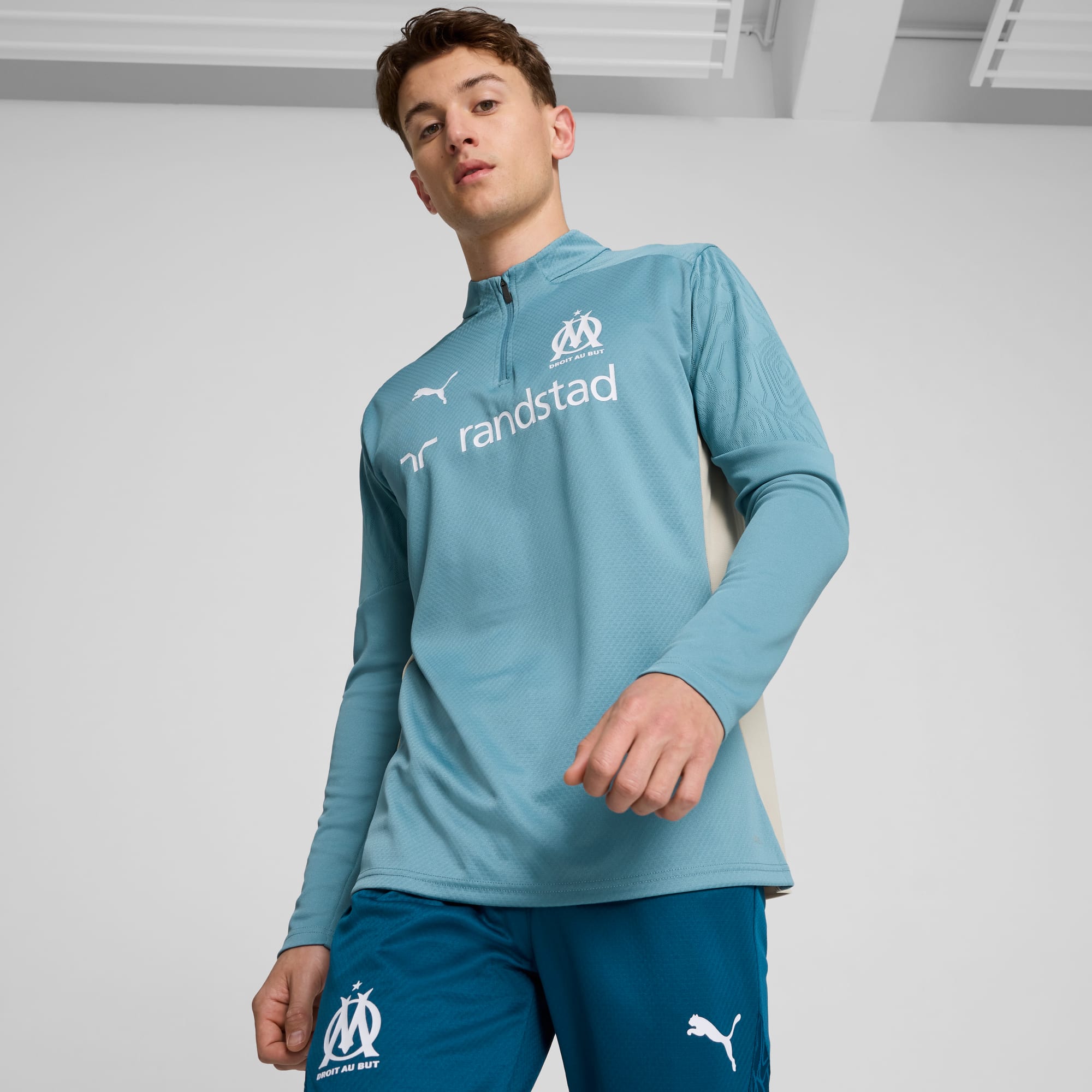 Puma essentials quarter zip top mens hotsell