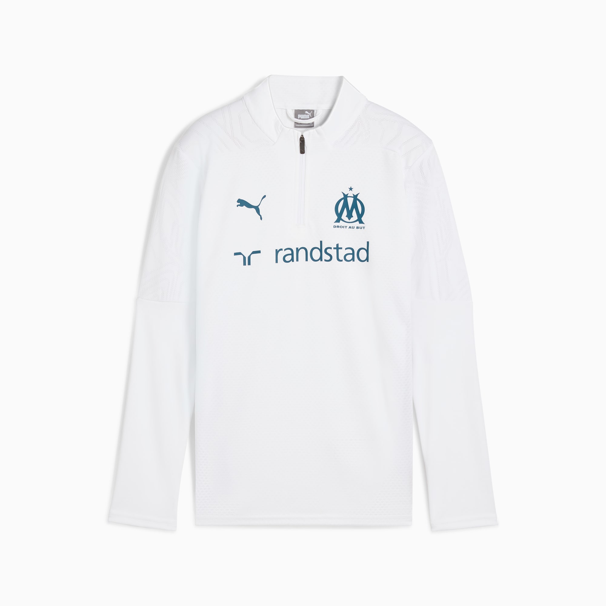 Olympique de Marseille Trainingsoberteil Teenager, PUMA White-Ocean Tropic, large