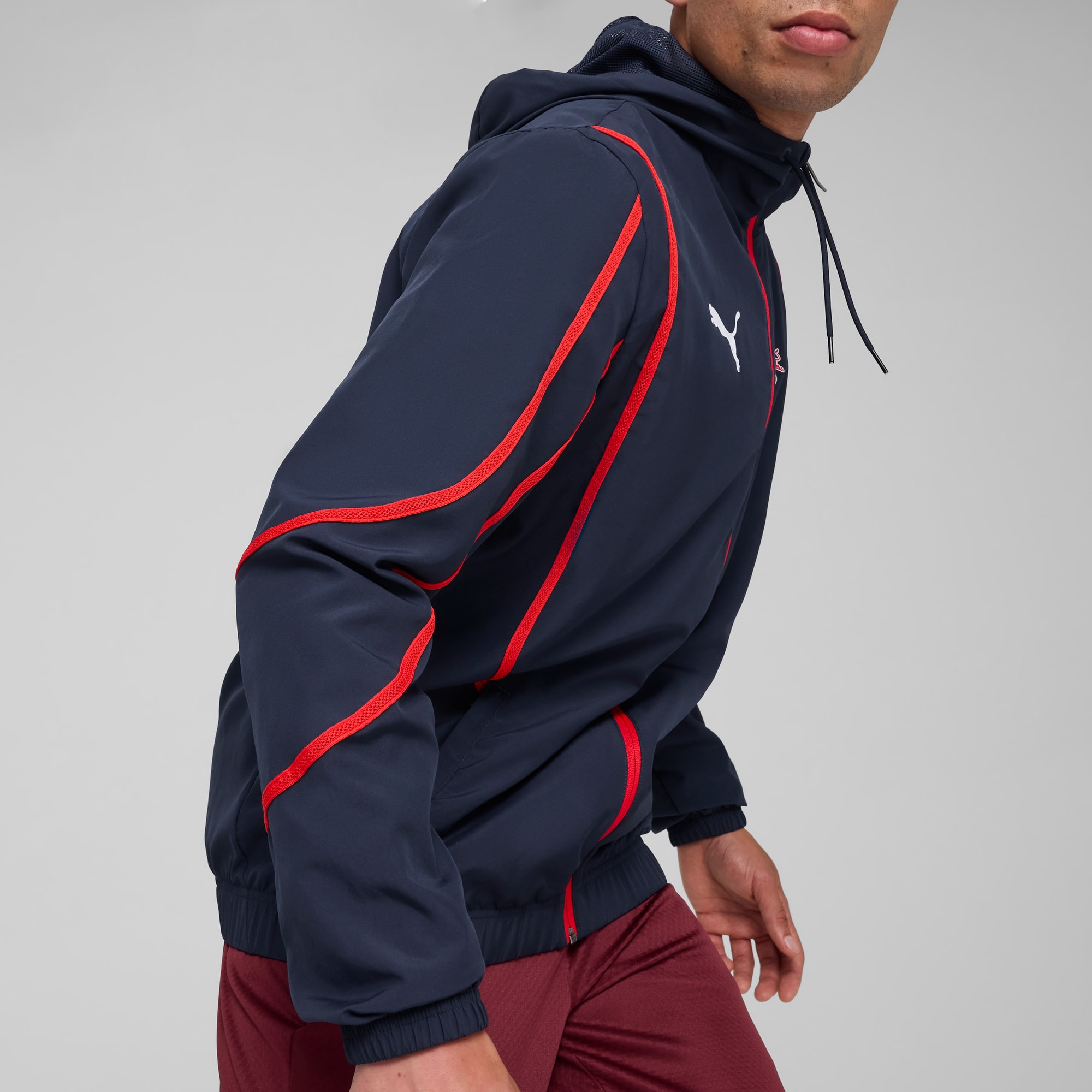 Veste tissée d'avant-match FC Red Bull Salzburg Homme, Club Navy-PUMA Red, large