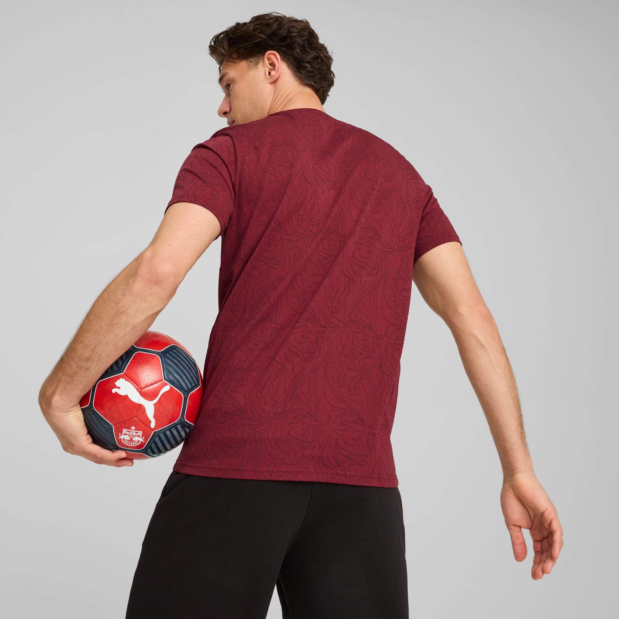 FC Red Bull Salzburg ftblCULTURE All-Over Print Tee Men | | PUMA FC Red Bull Salzburg ftblCULTURE All-Over Print Tee Men | | PUMA