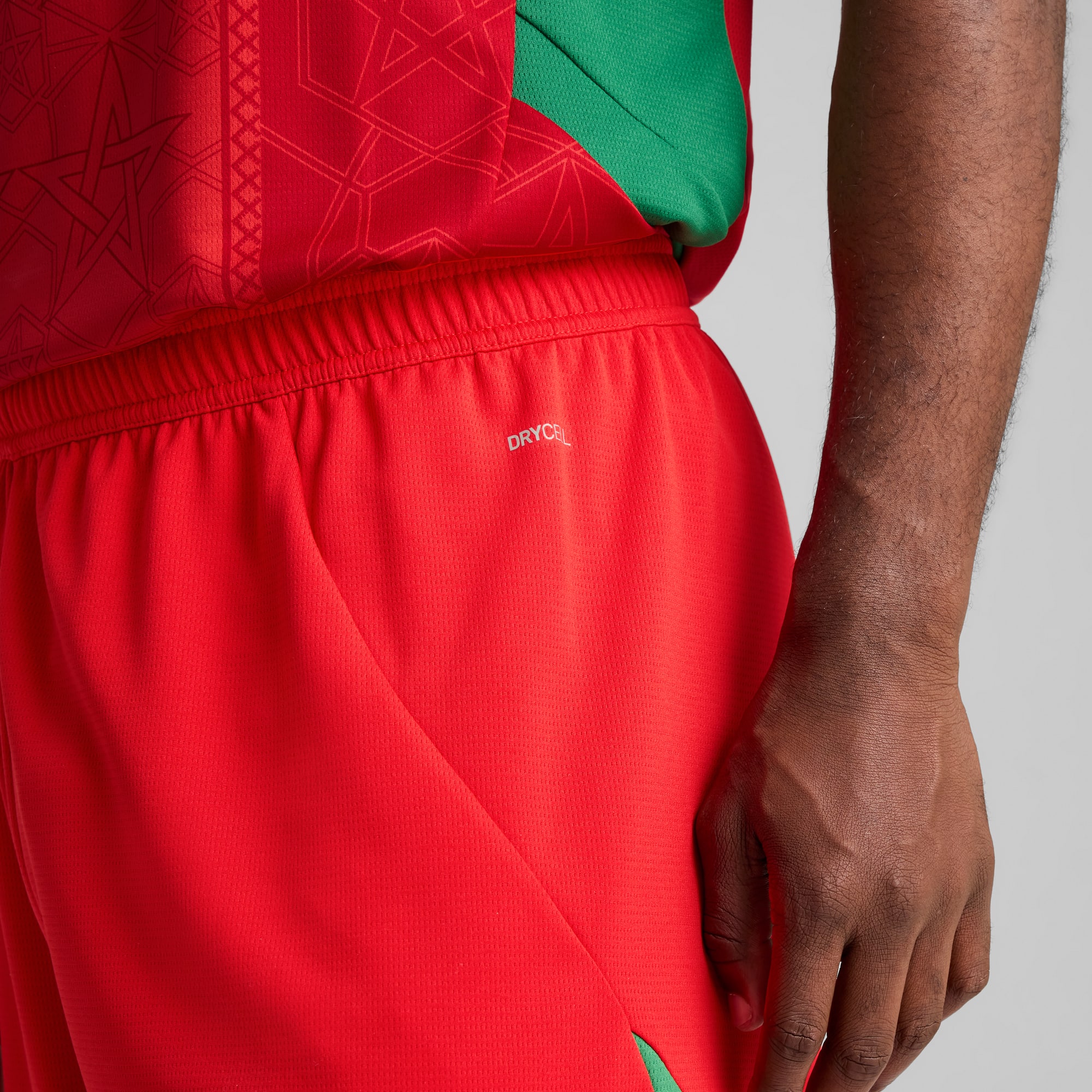 Morocco 2025 Shorts Men, PUMA Red-Archive Green, large