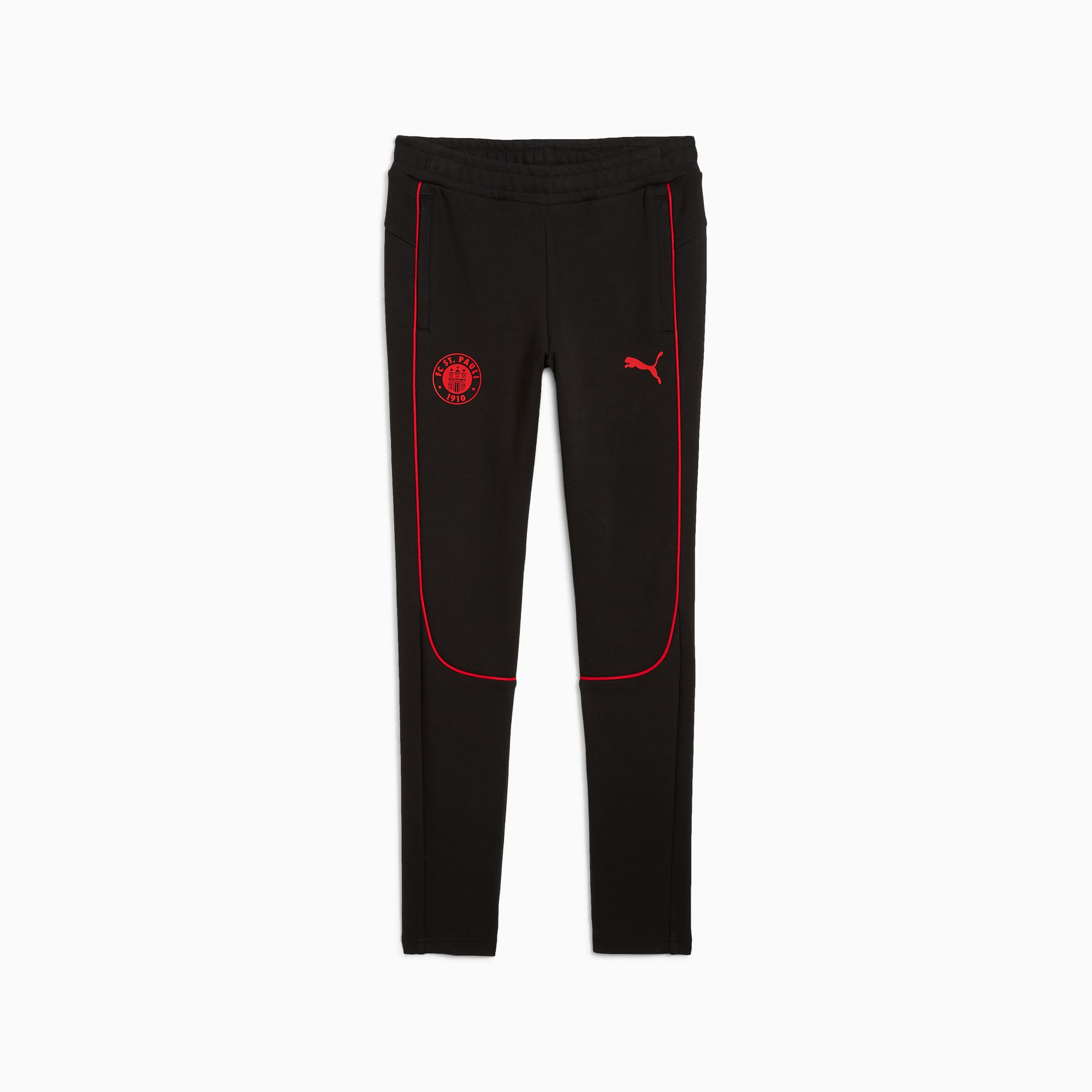 FC St. Pauli Casuals broek voor jongeren, PUMA Black-PUMA Red, large