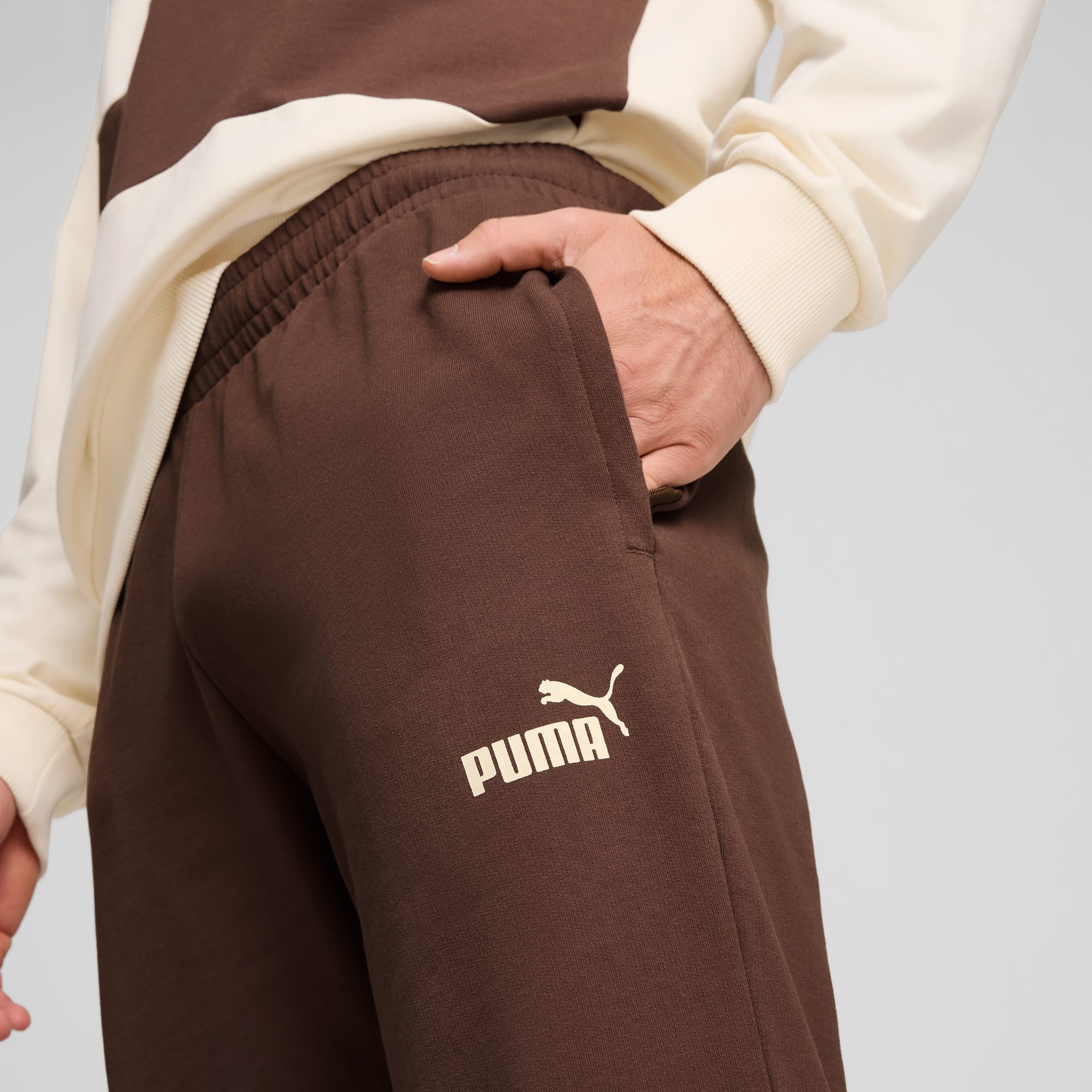FC St. Pauli ftblCULTURE+ Track Pants Men, Espresso Brown-Sugared Almond, large