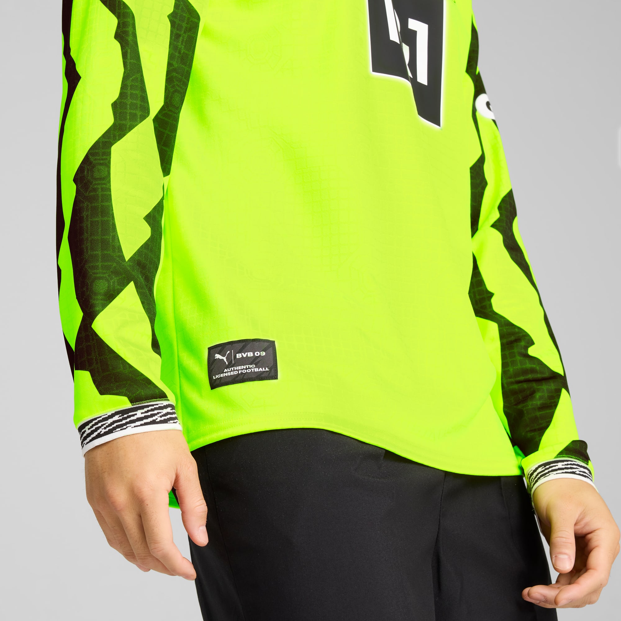 Borussia Dortmund Culture Long Sleeve Special Jersey Men, Yellow Alert-PUMA Black, large