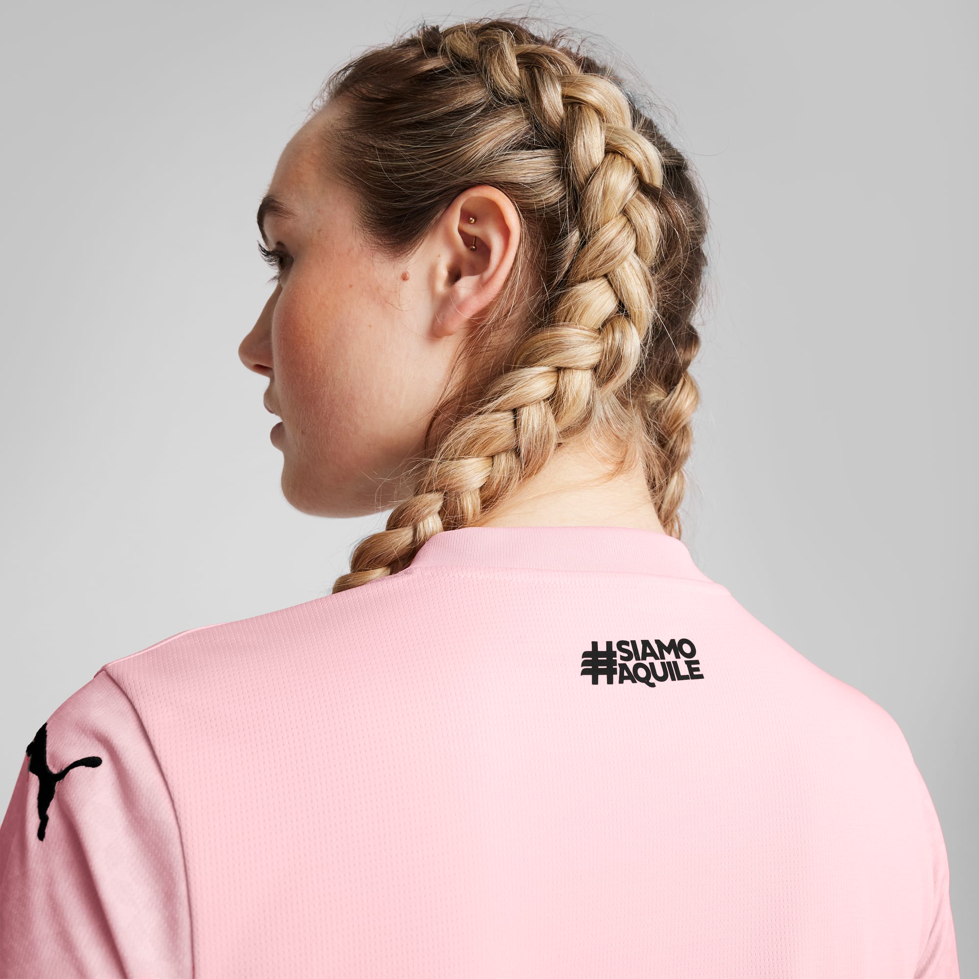 Palermo F.C. 24/25 Home Jersey Women, Team Light Pink-PUMA Black, large