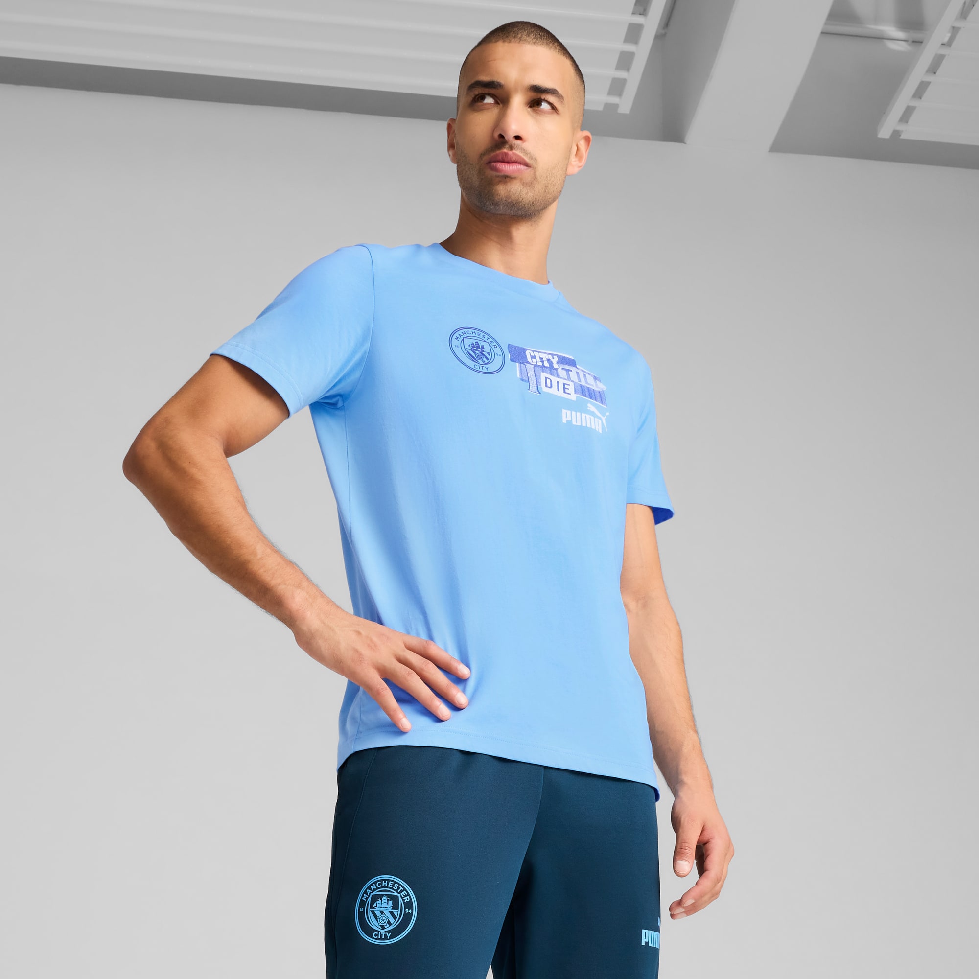Manchester City ftblNRGY T-Shirt Herren, Team Light Blue, large