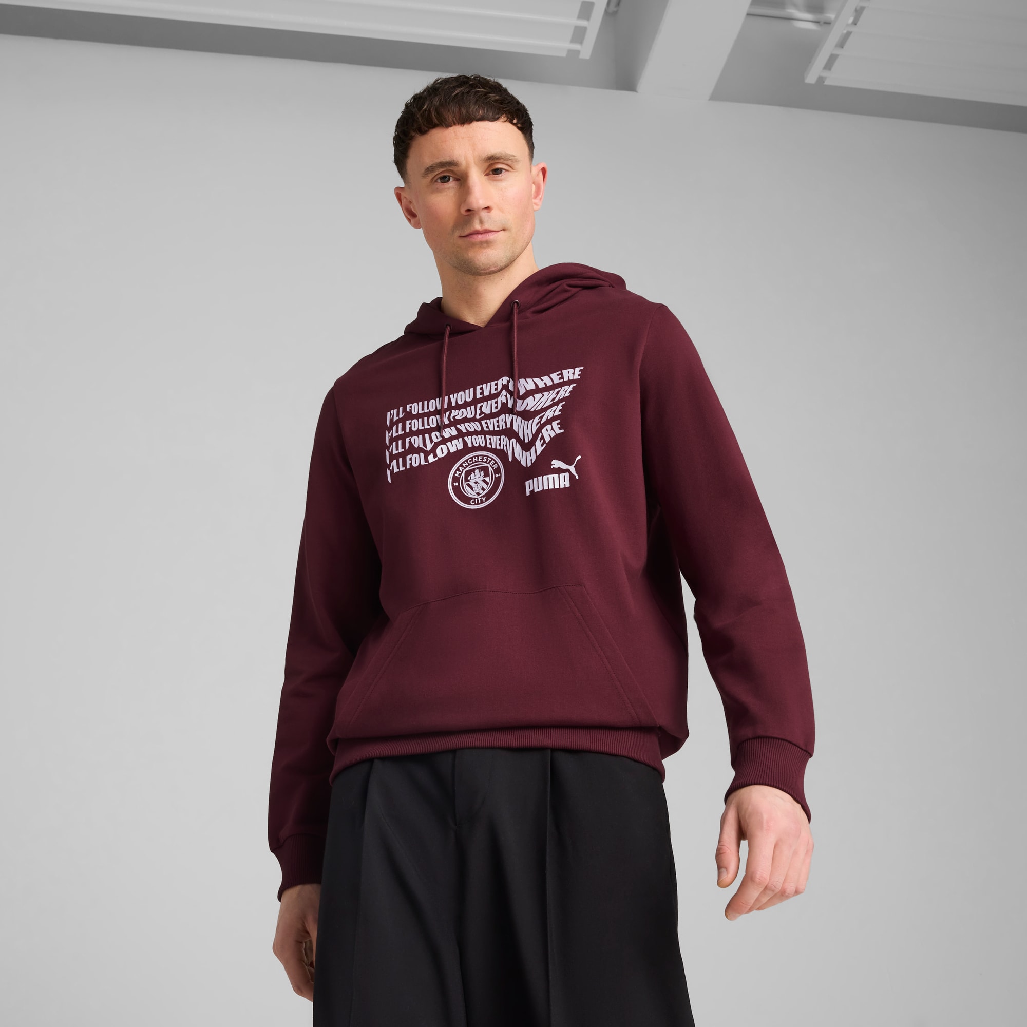 Manchester City ftblNRGY Hoodie Men, Dark Rosette, large