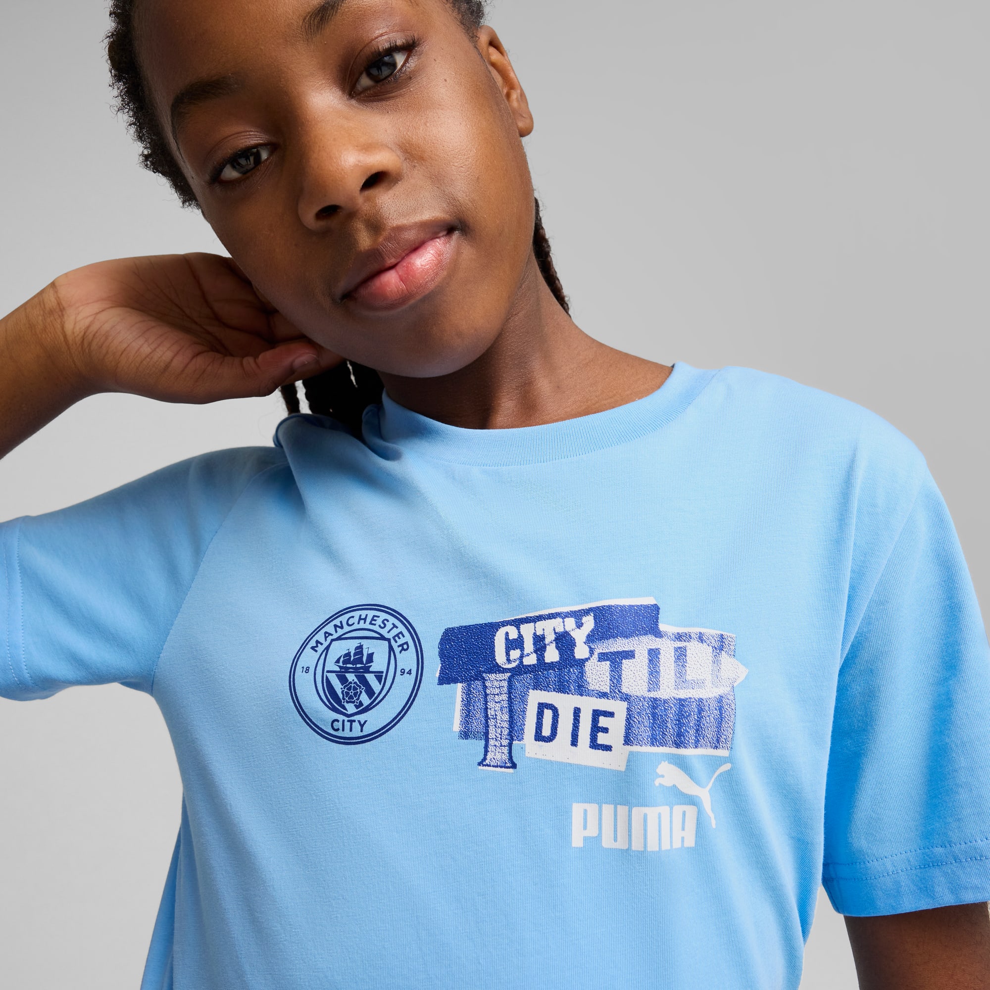 Manchester City ftblNRGY T-Shirt Teenager, Team Light Blue, large